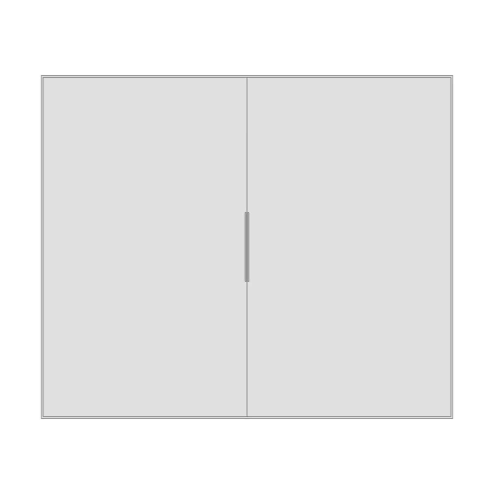 Side-by-Side Fridge — 2D floor-plan symbol
