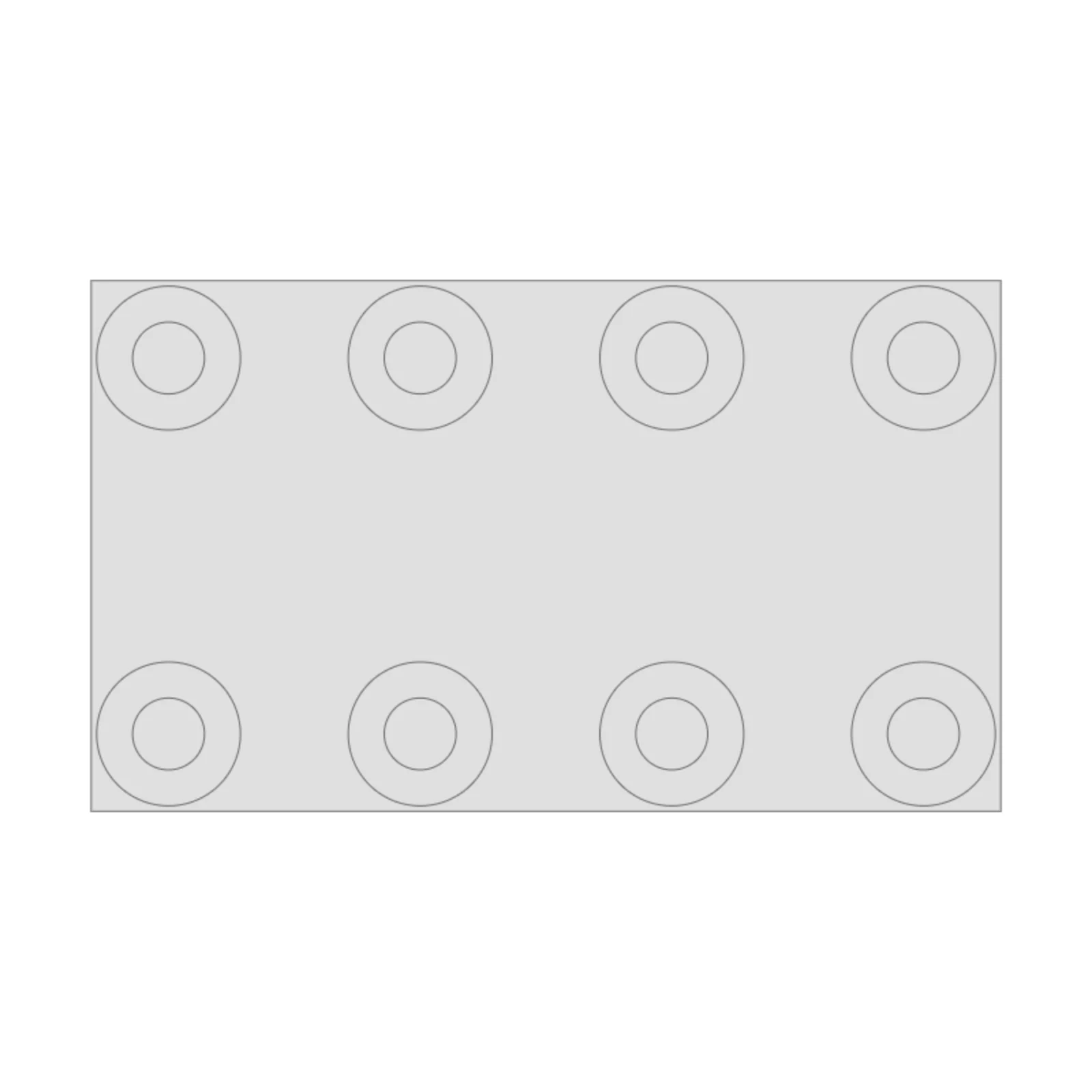 Range 48" — 2D floor-plan symbol