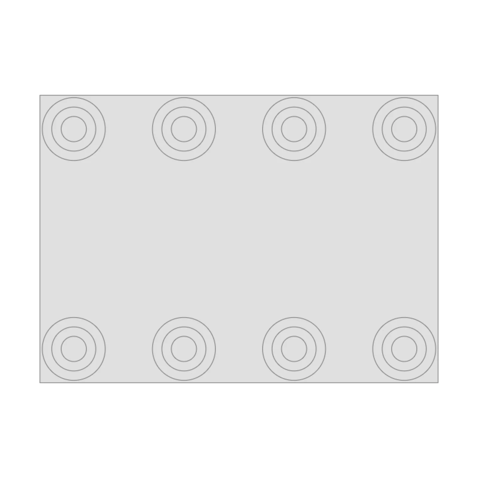 Electric Range 36" — 2D floor-plan symbol