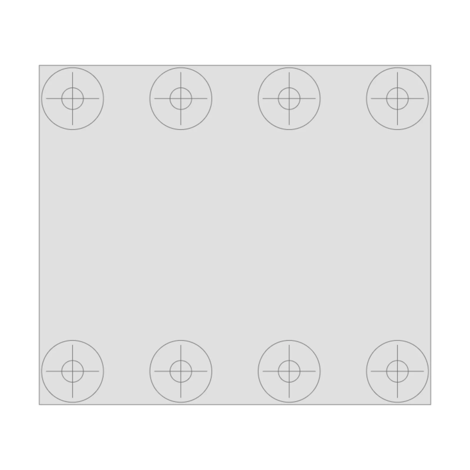 Gas Range 30" — 2D floor-plan symbol