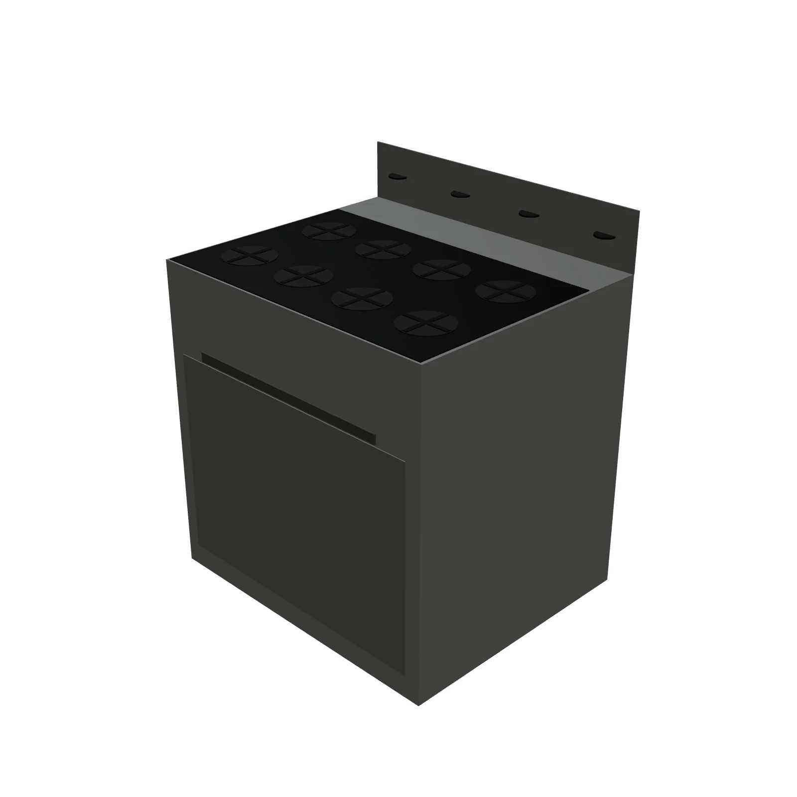 Industrial Gas Range 36" — 3D model preview
