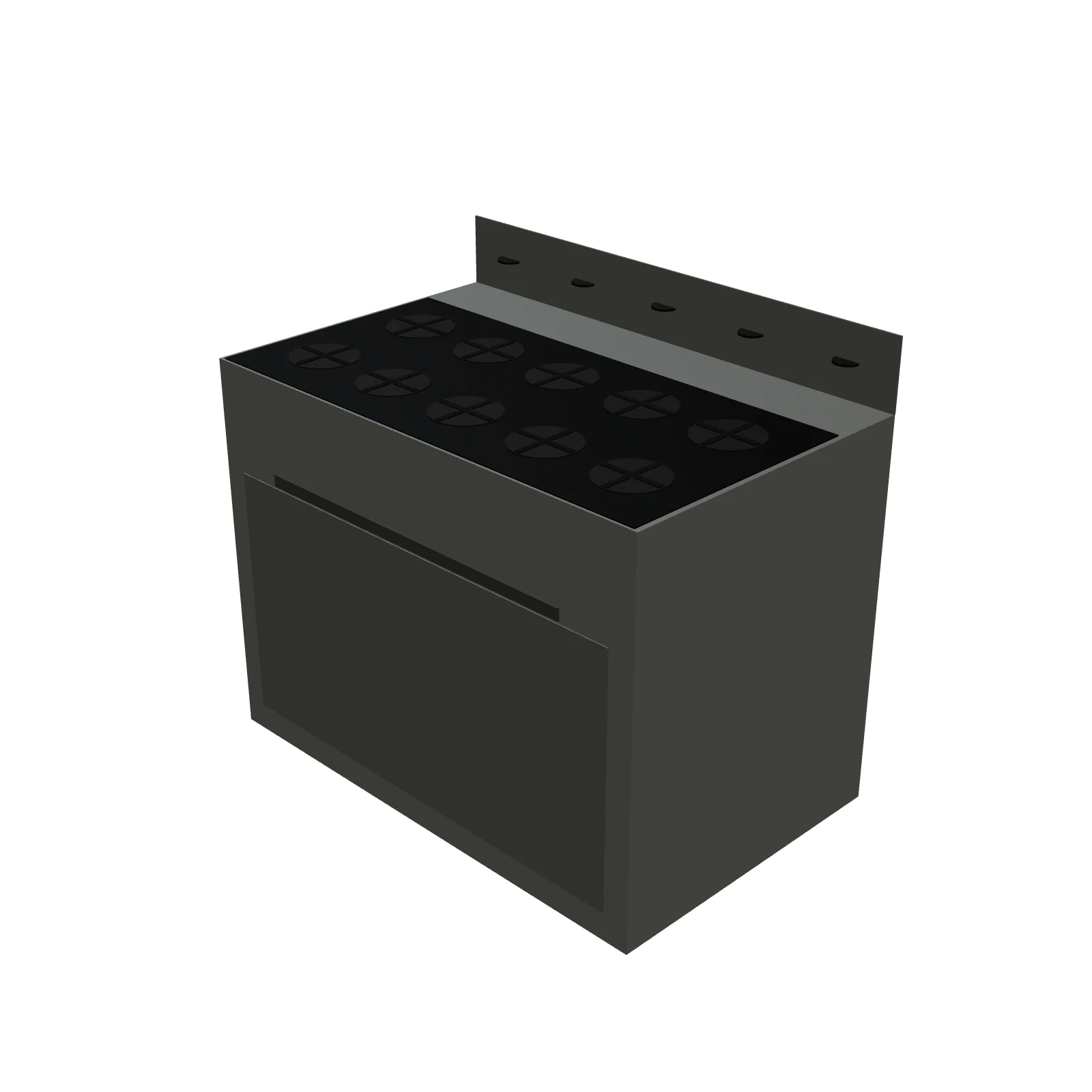 Industrial Gas Range 48" — 3D model preview