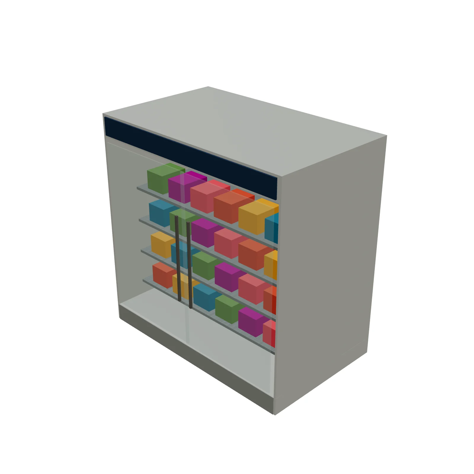 Open Refrigerated Case — 3D model preview — RoomSketch3D floor plan creator