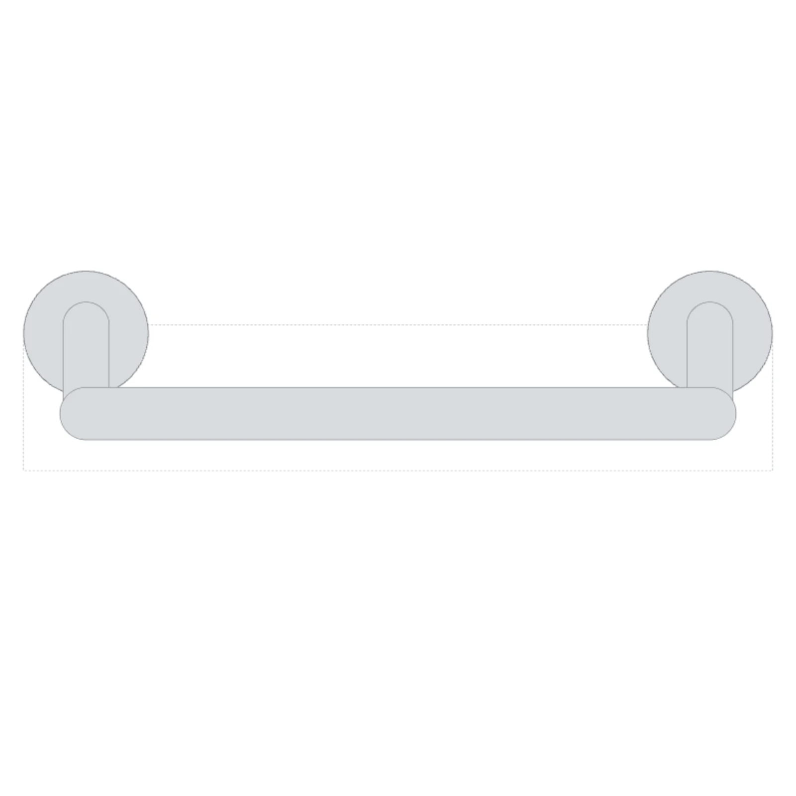 Grab Bar 18" — 2D floor-plan symbol — RoomSketch3D floor plan creator