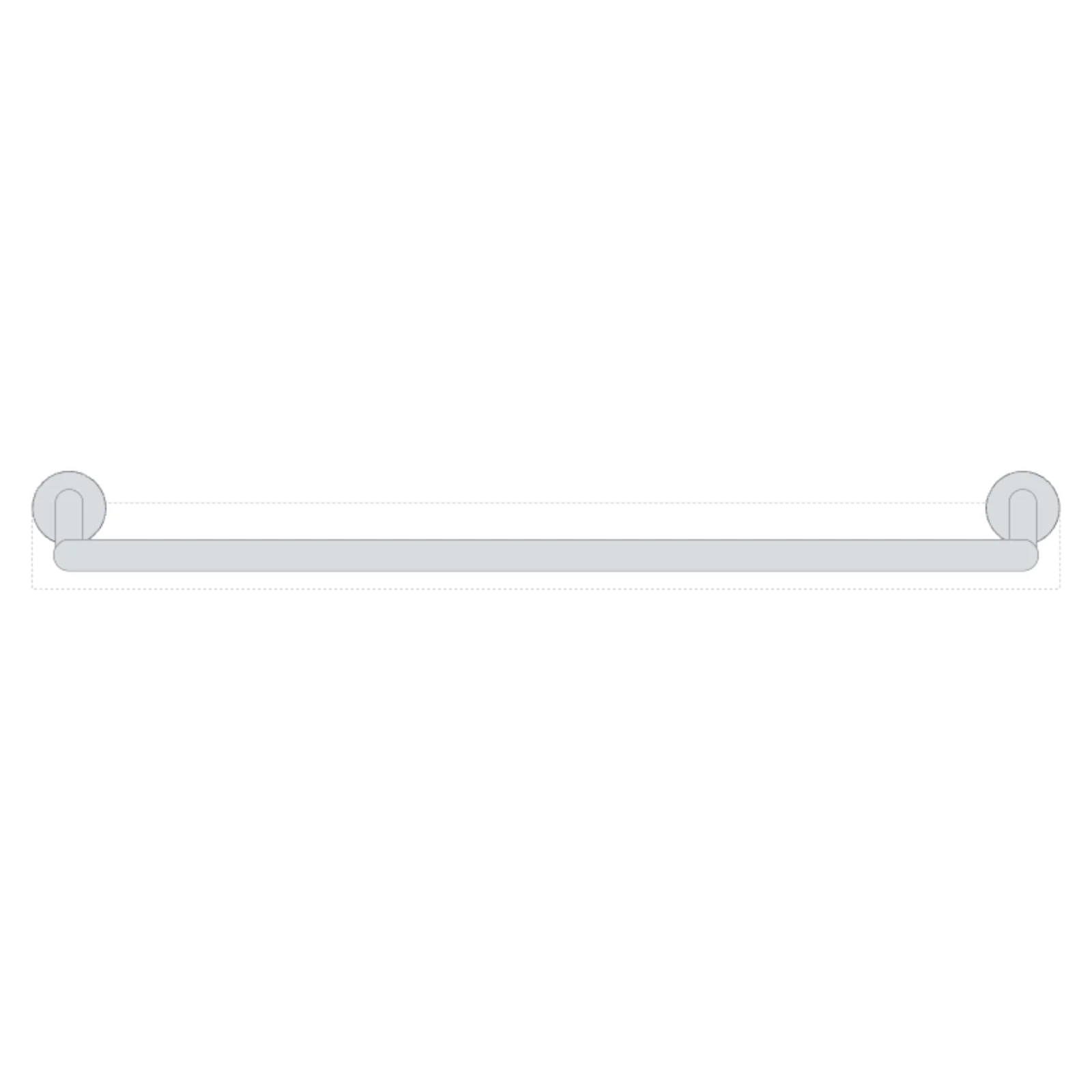 Grab Bar 42" — 2D floor-plan symbol — RoomSketch3D floor planner