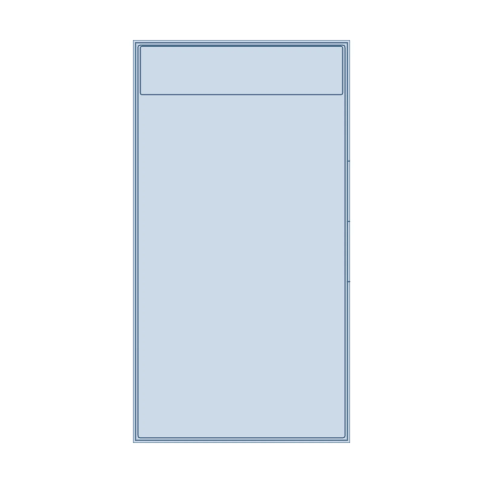 Bunk Bed (Twin/Twin) — 2D floor-plan symbol