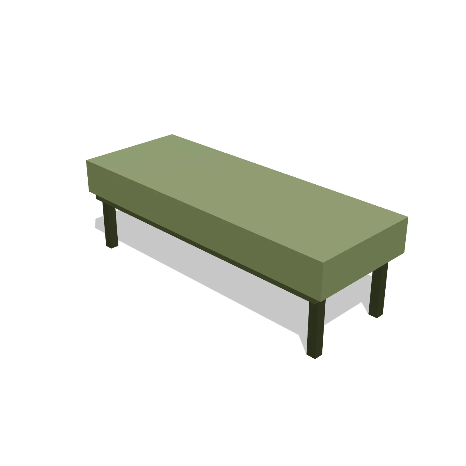 Bedroom Bench — 3D model preview