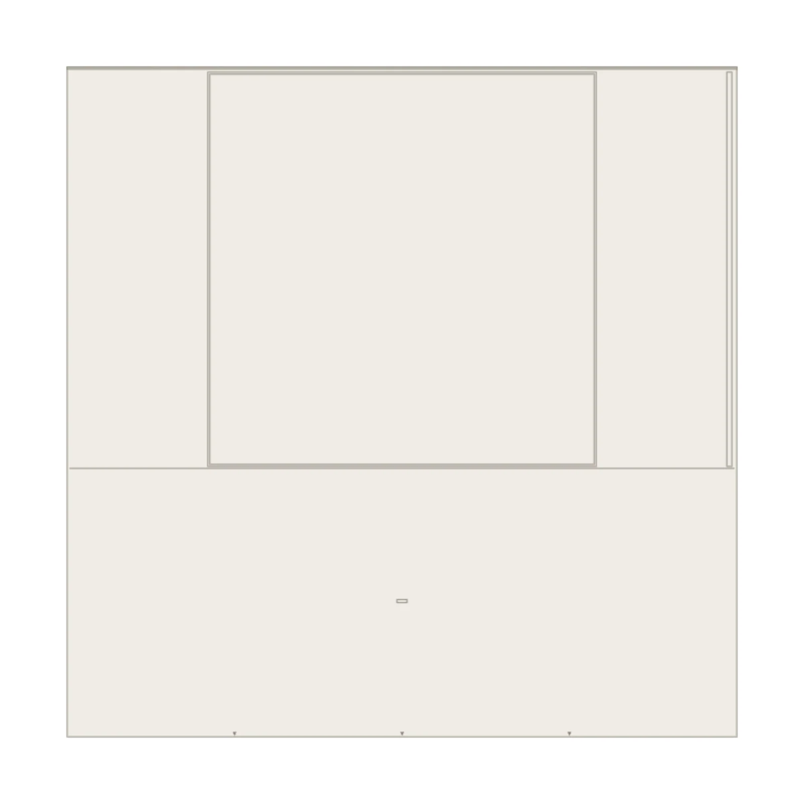 Microwave Drawer Base — 2D floor-plan symbol