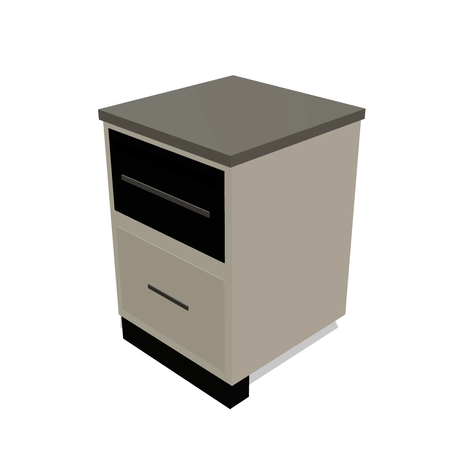 Microwave Drawer Base — 3D model preview