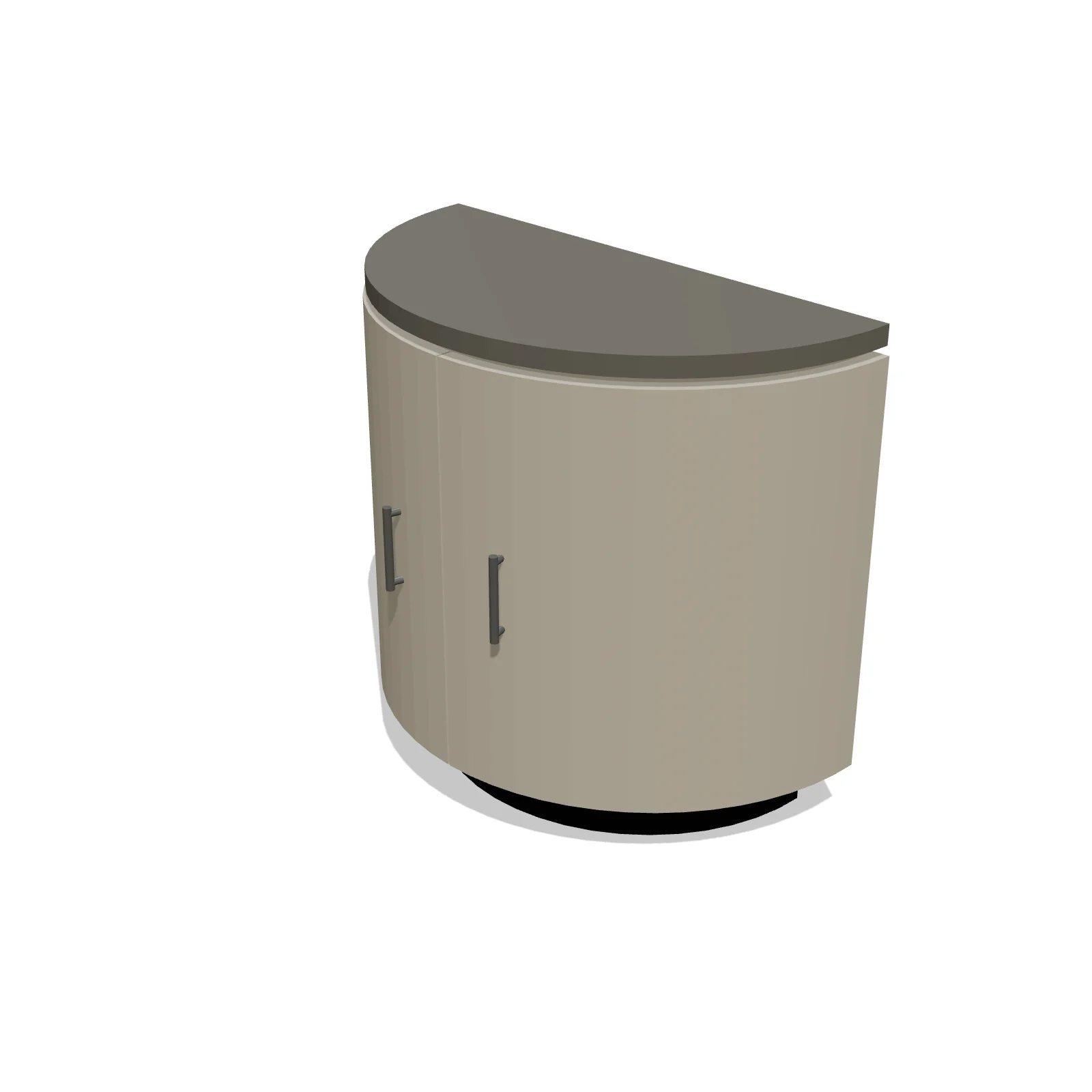 Half-Round Base — 3D model preview — RoomSketch3D floor plan creator