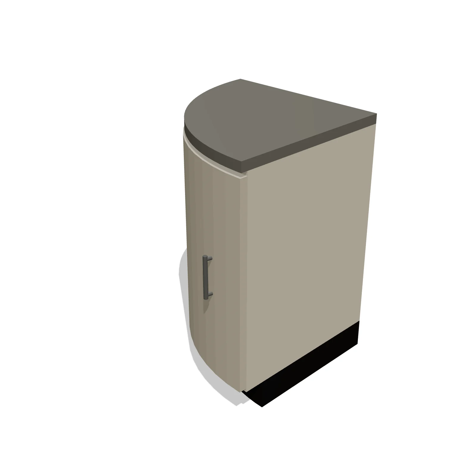 Quarter-Round End Base — 3D model preview — RoomSketch3D floor plan creator