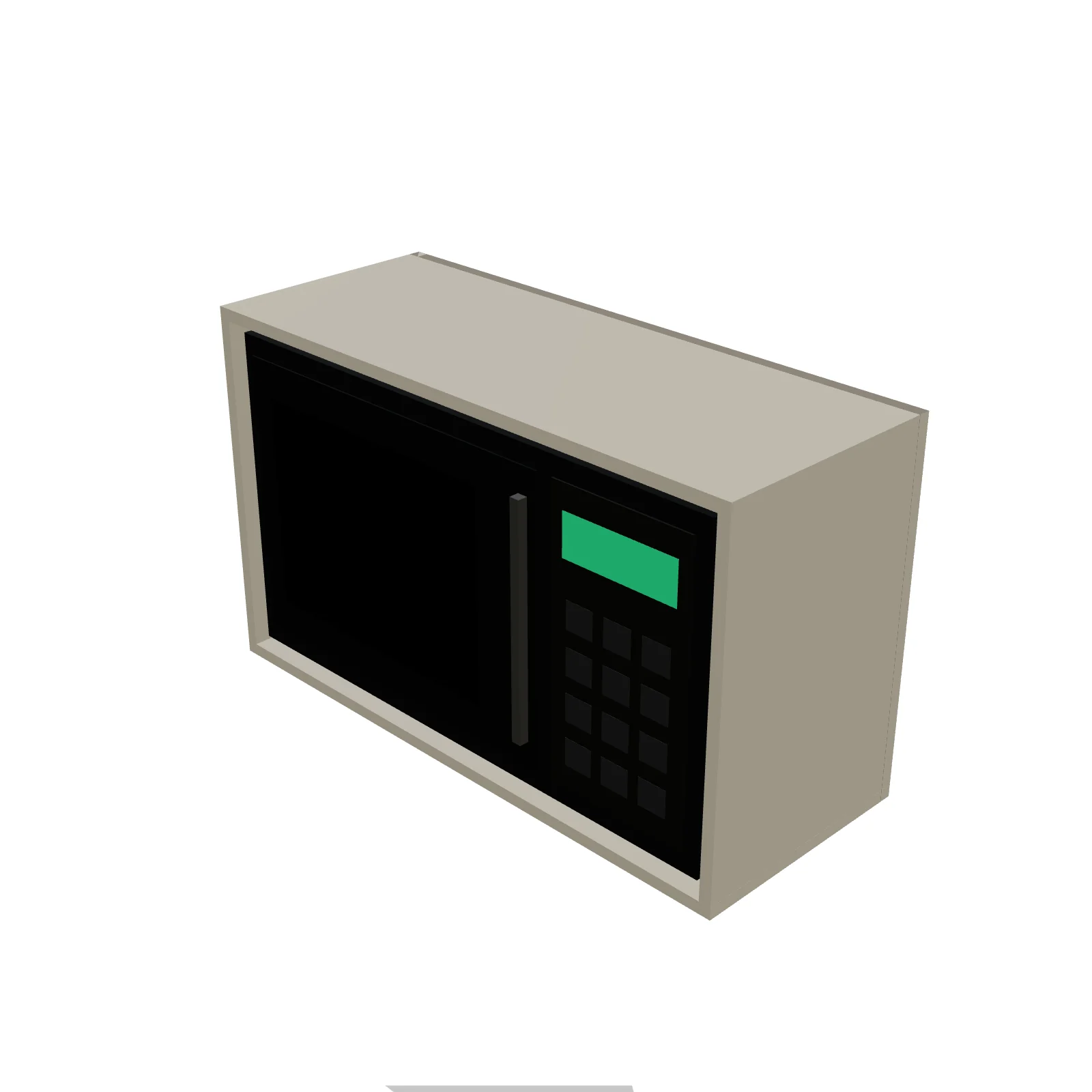 Microwave Wall Cabinet — 3D model preview