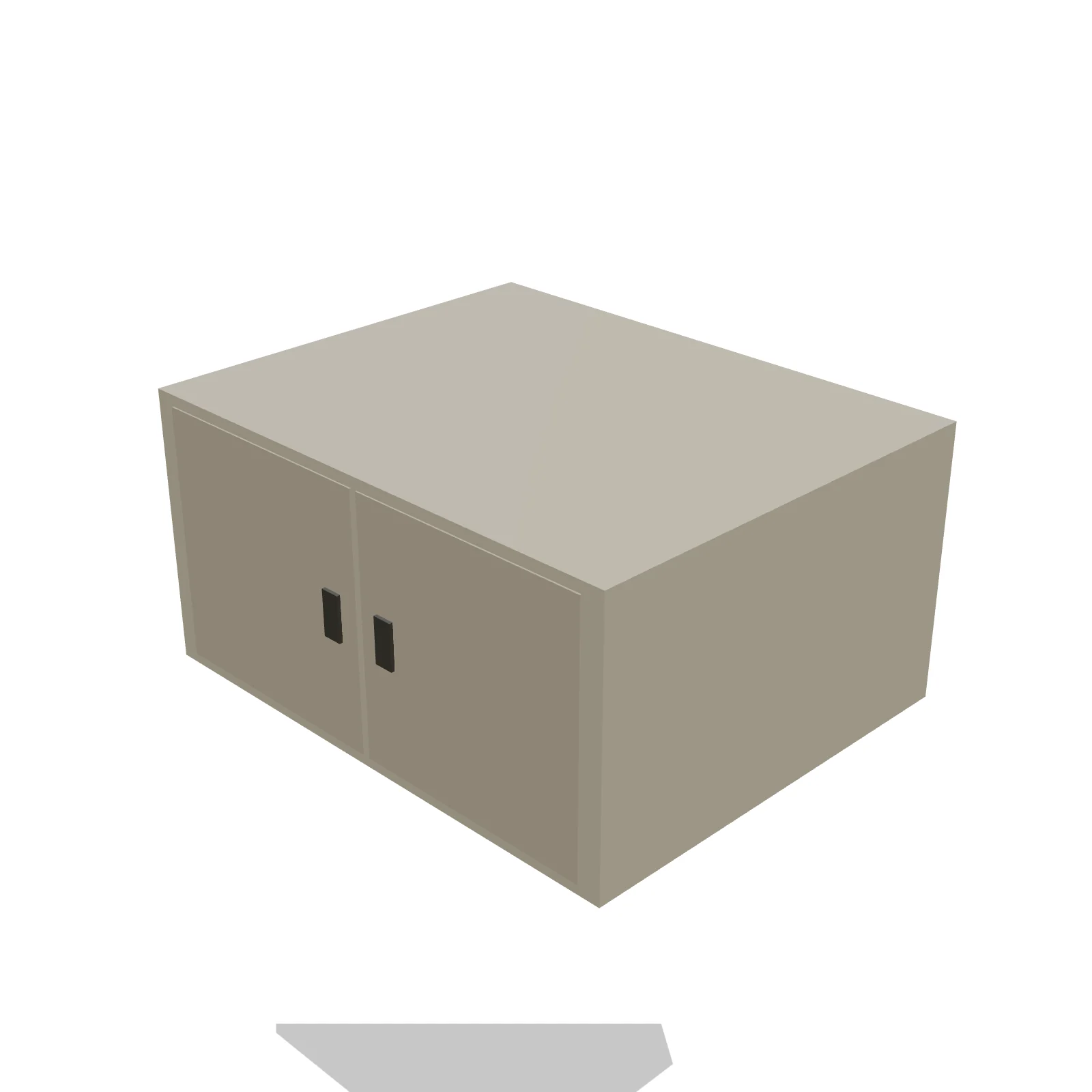 Over-Fridge Cabinet 30W × 15H — 3D preview