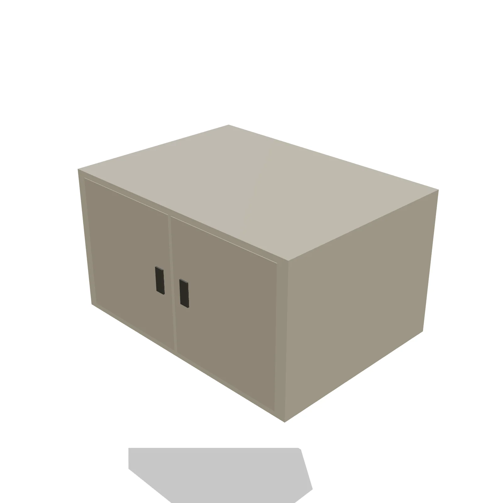 Over-Fridge Cabinet 33W × 18H — 3D preview
