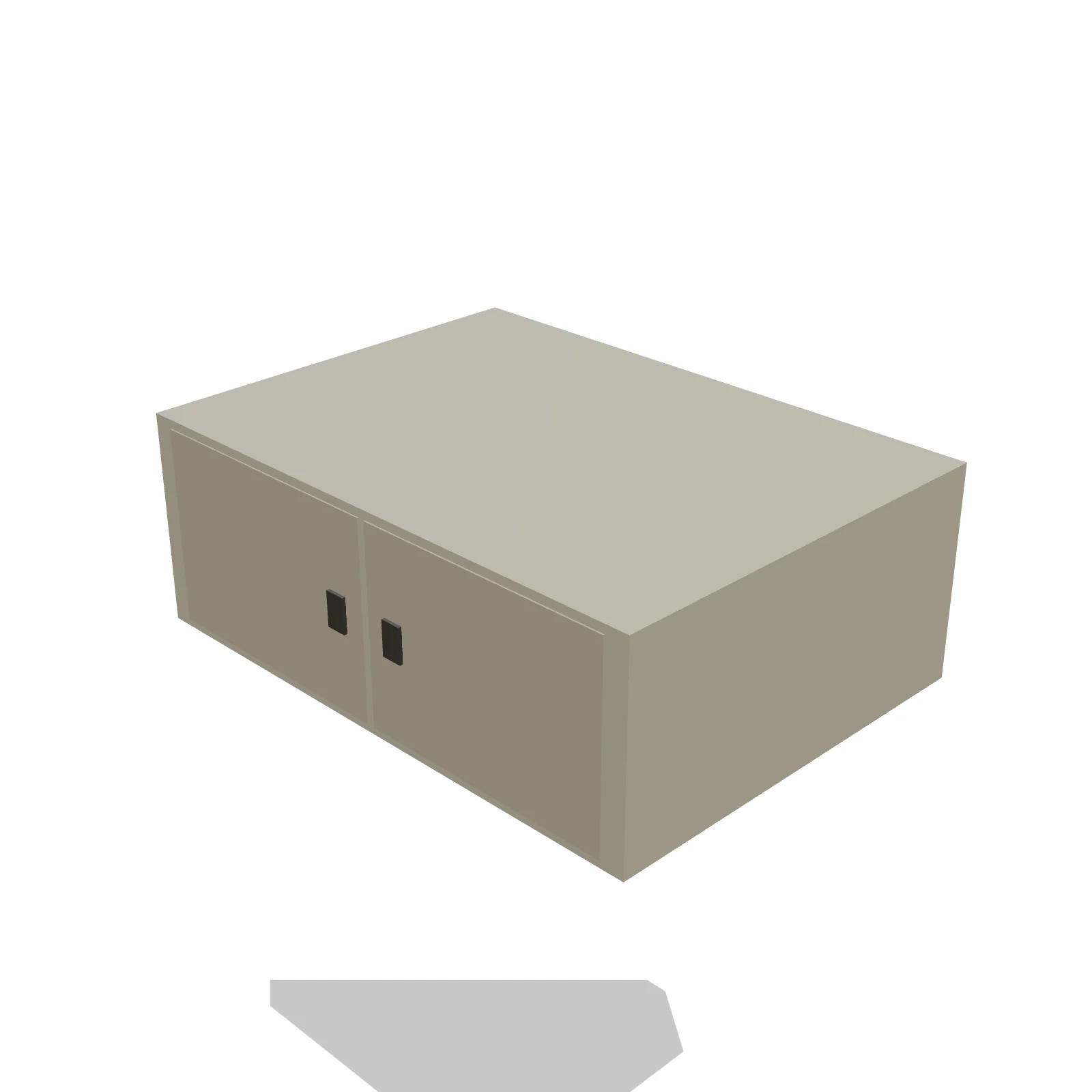 Over-Fridge Cabinet 33W × 12H — 3D preview