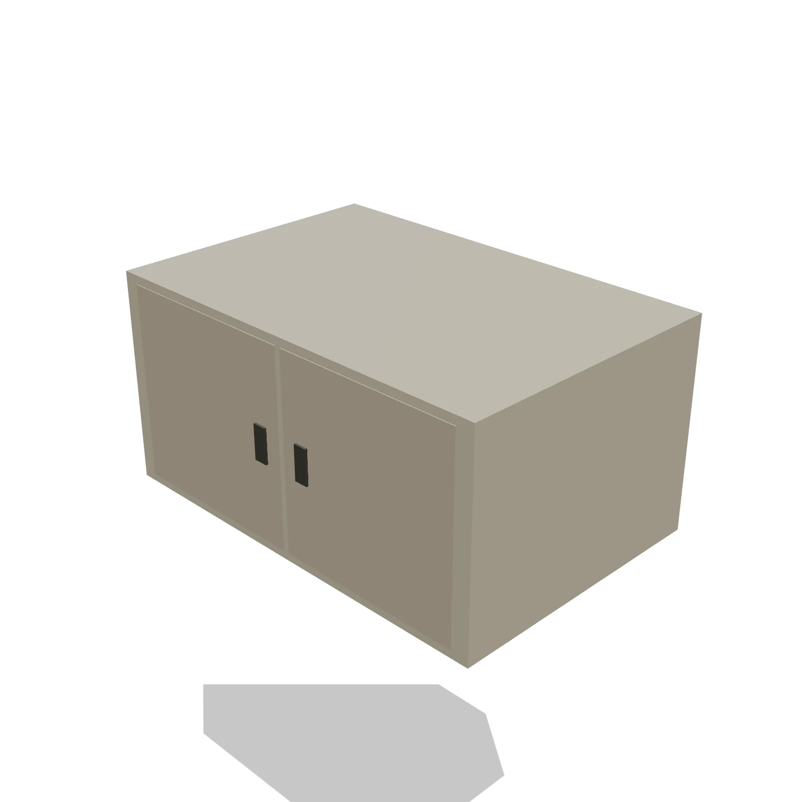 Over-Fridge Cabinet 36W × 18H — 3D preview