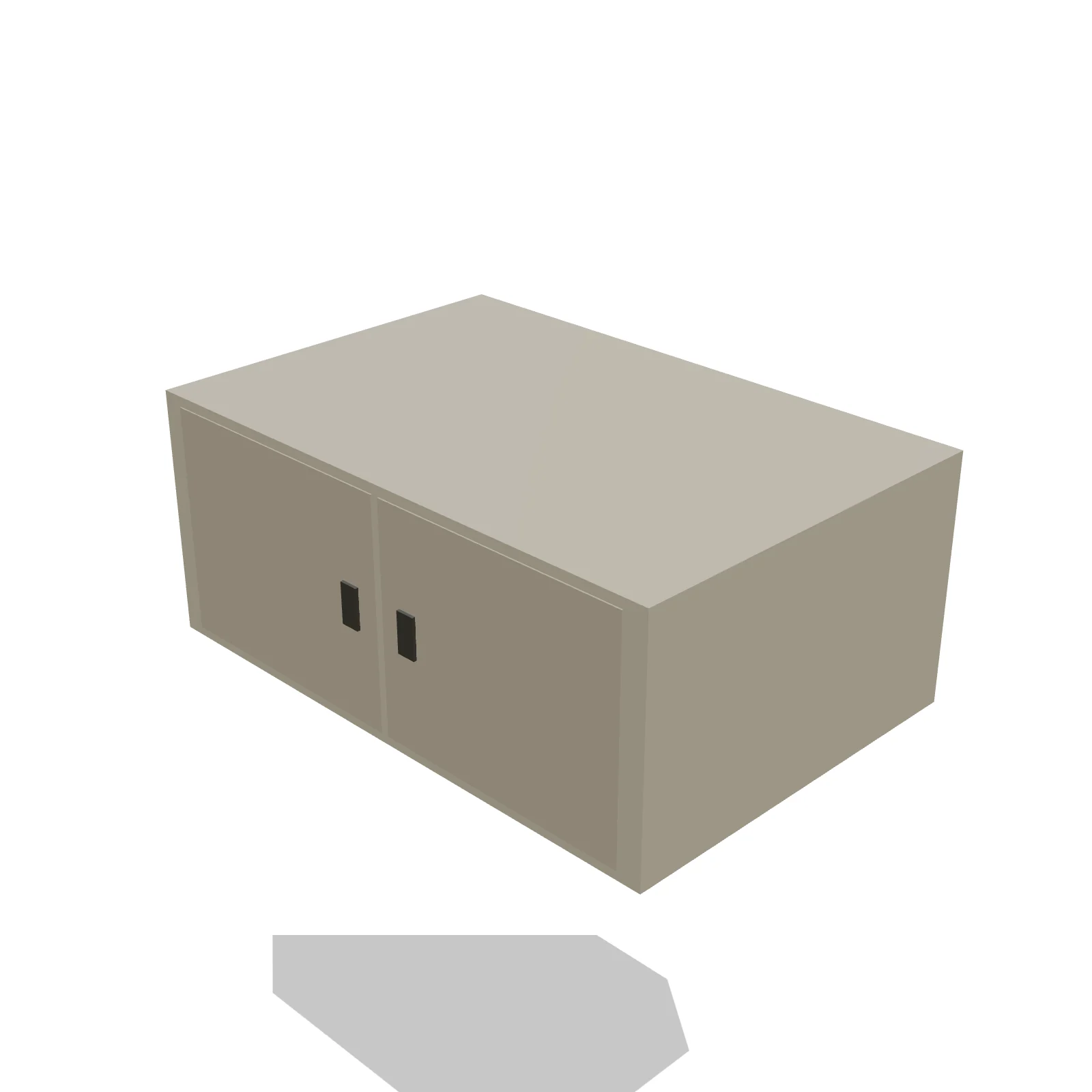 Over-Fridge Cabinet 36W × 15H — 3D preview