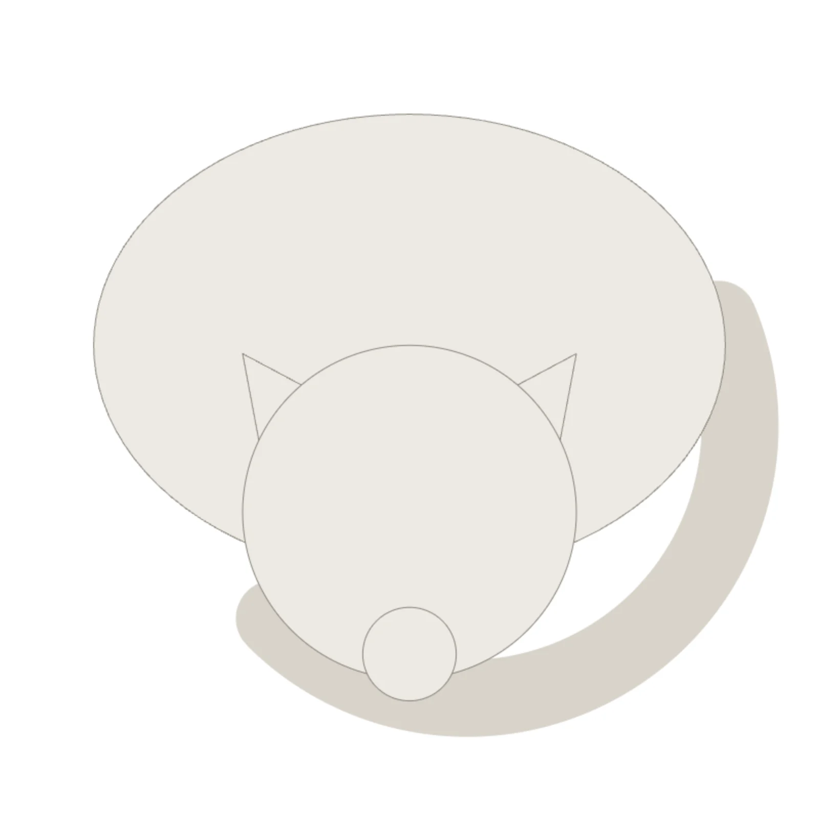 Cat Figurine — 2D floor-plan symbol — RoomSketch3D home design app