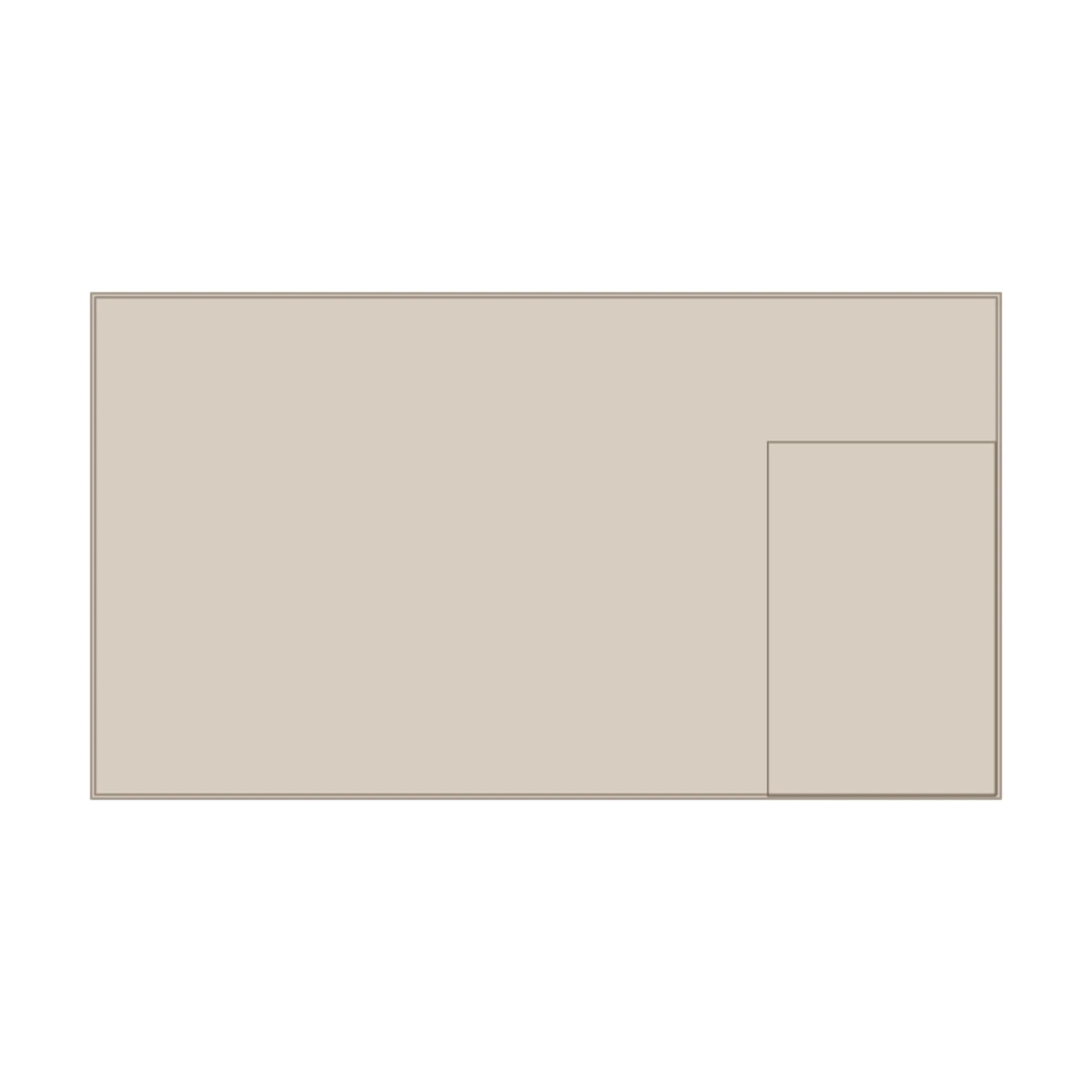 Small Desk — 2D floor-plan symbol