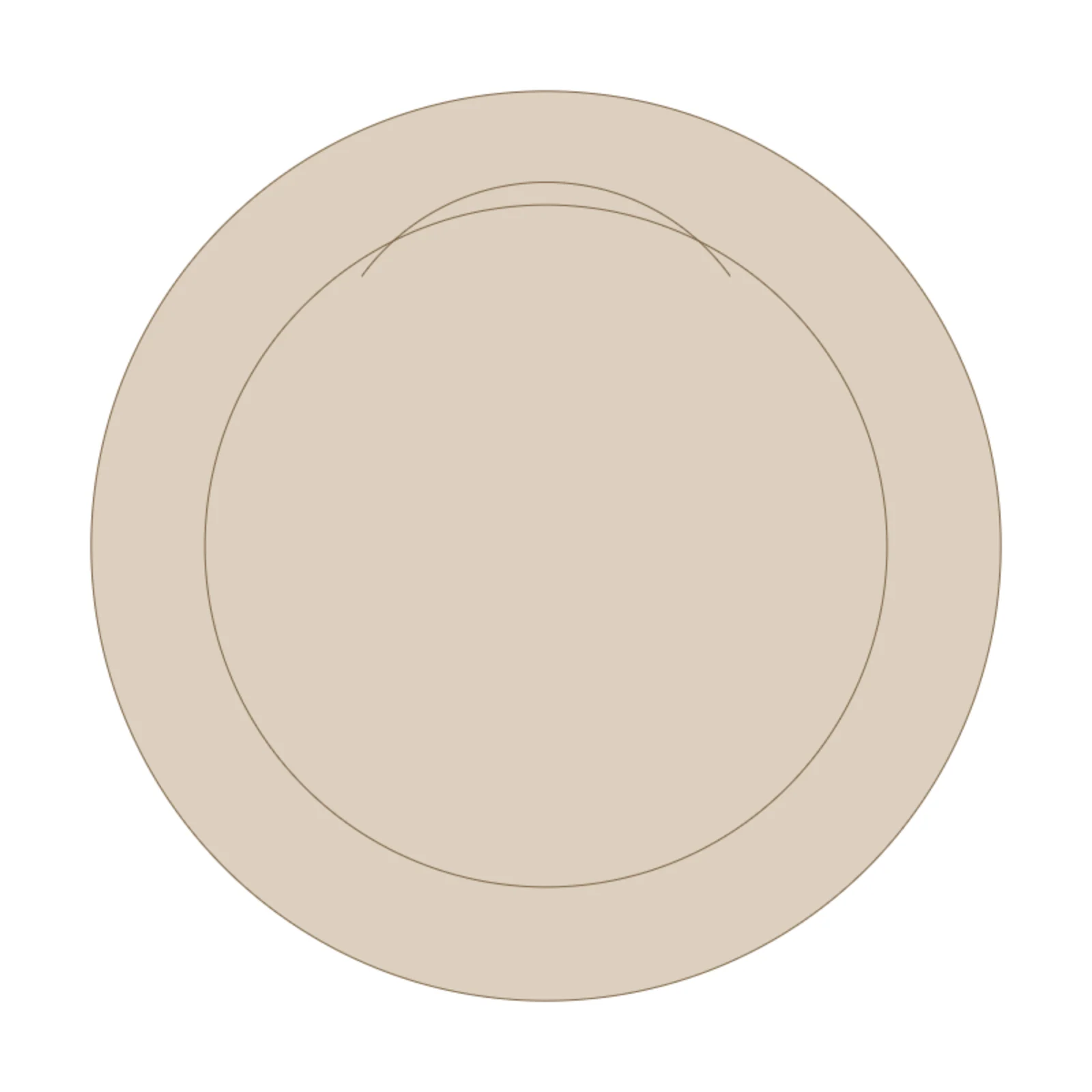 Stool w/ Back — 2D floor-plan symbol