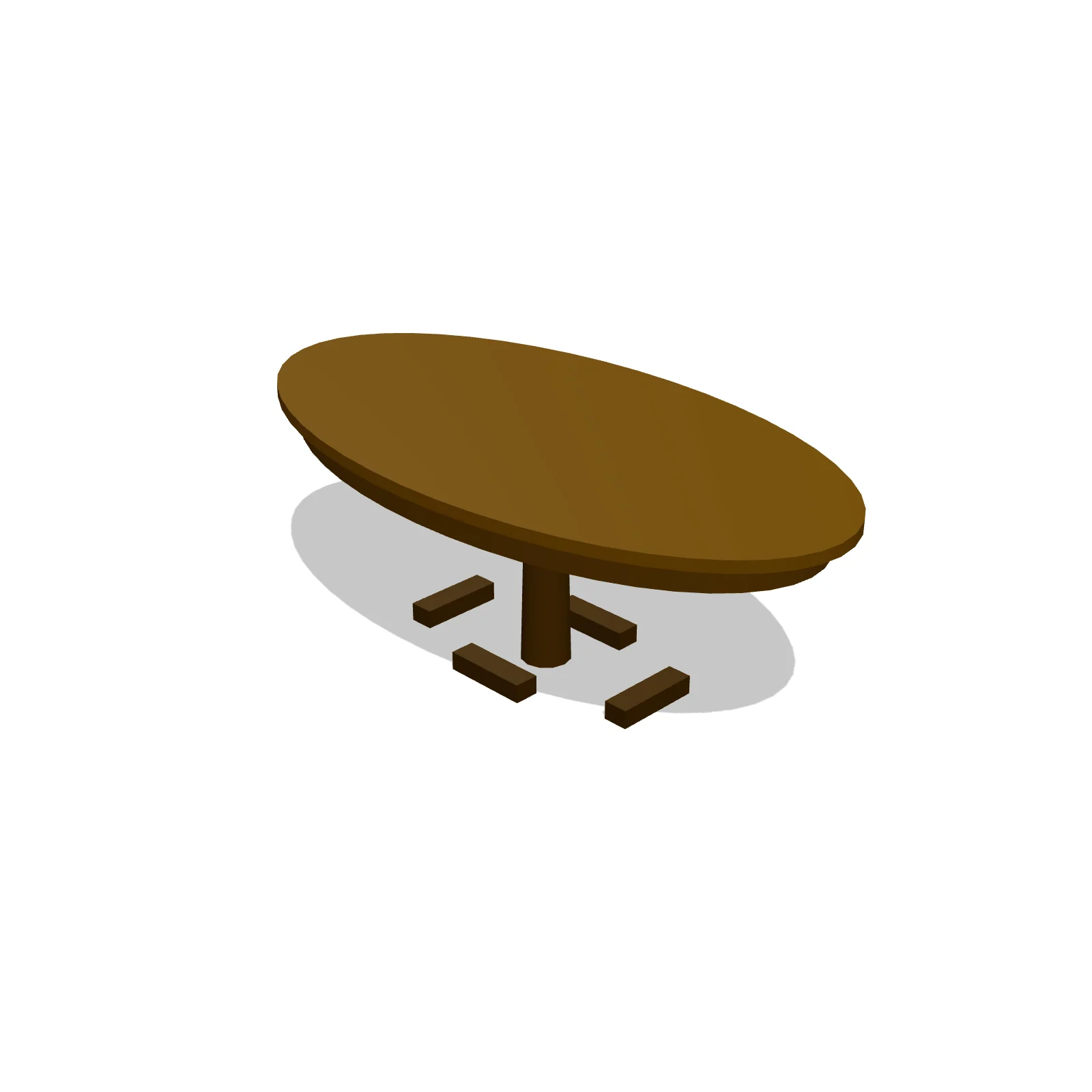 Oval Table 84" — 3D model preview