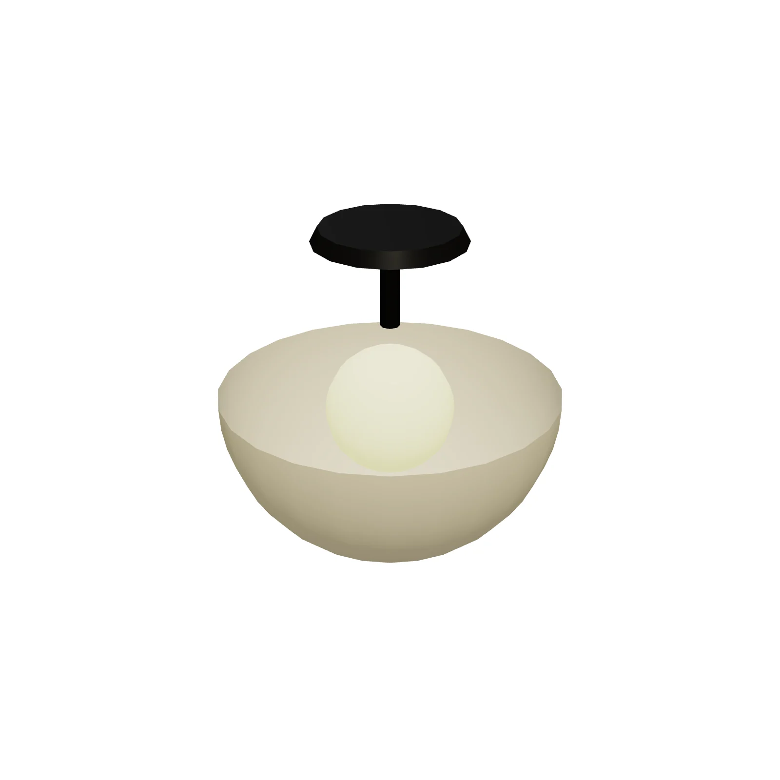 Semi-Flush Ceiling Light 14" — 3D model preview