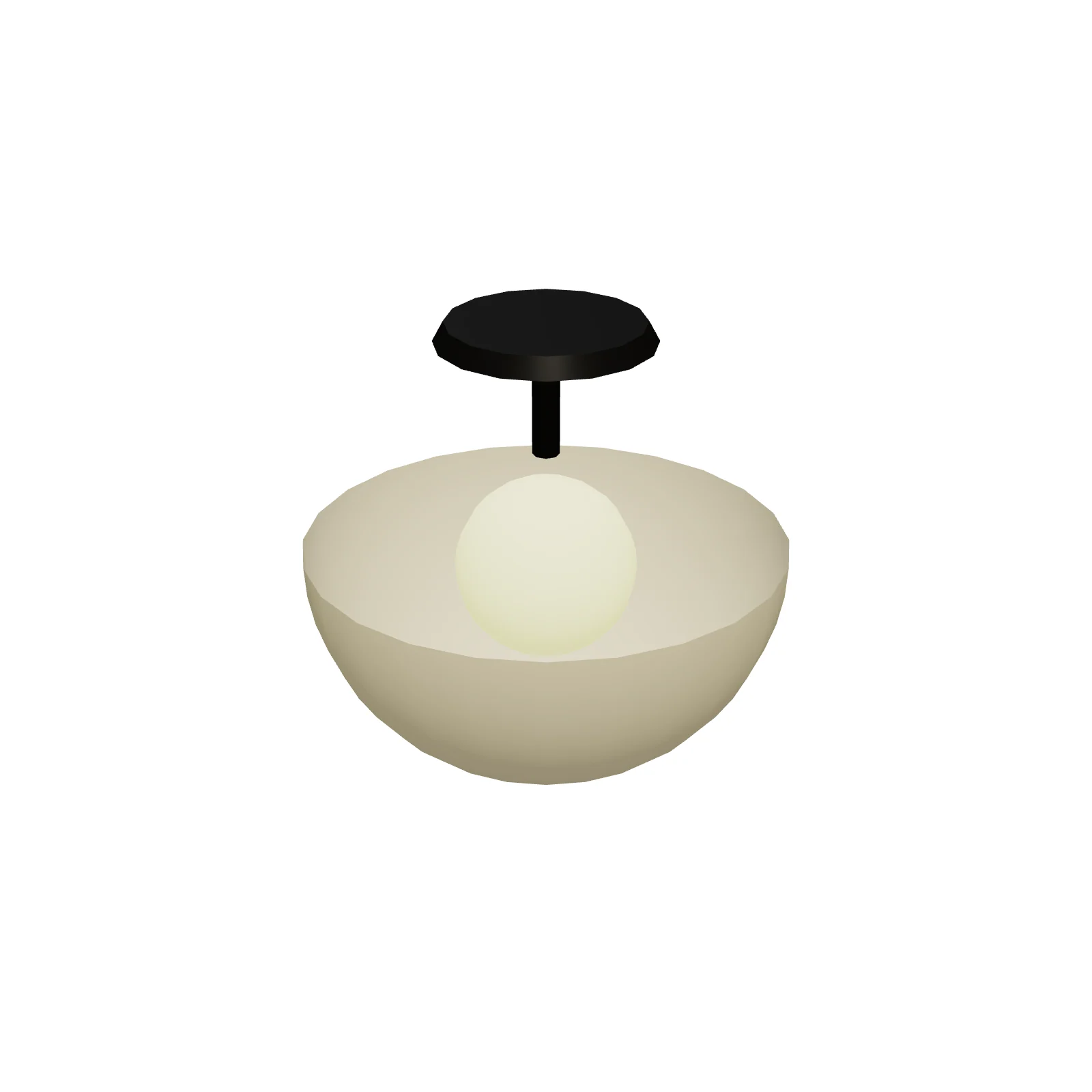 Semi-Flush Ceiling Light 18" — 3D preview