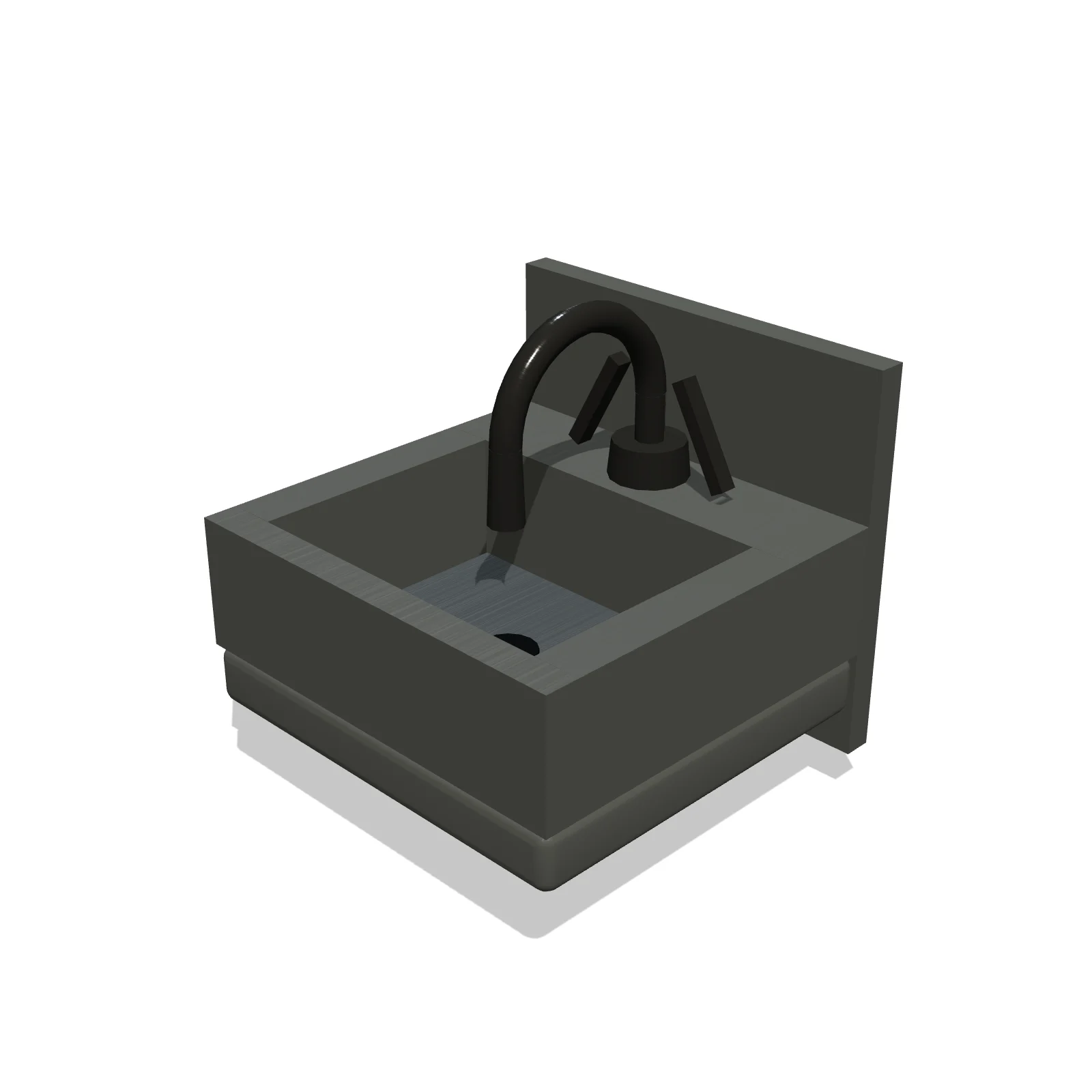 Hand-Wash Sink — 3D preview — RoomSketch3D 3D floorplan software