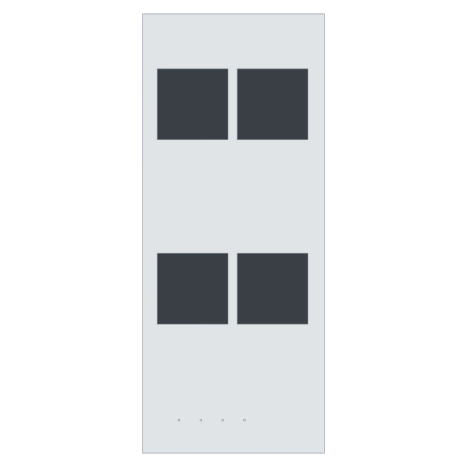 Hot Plate 2-Burner — 2D floor-plan symbol — RoomSketch3D floor plan creator