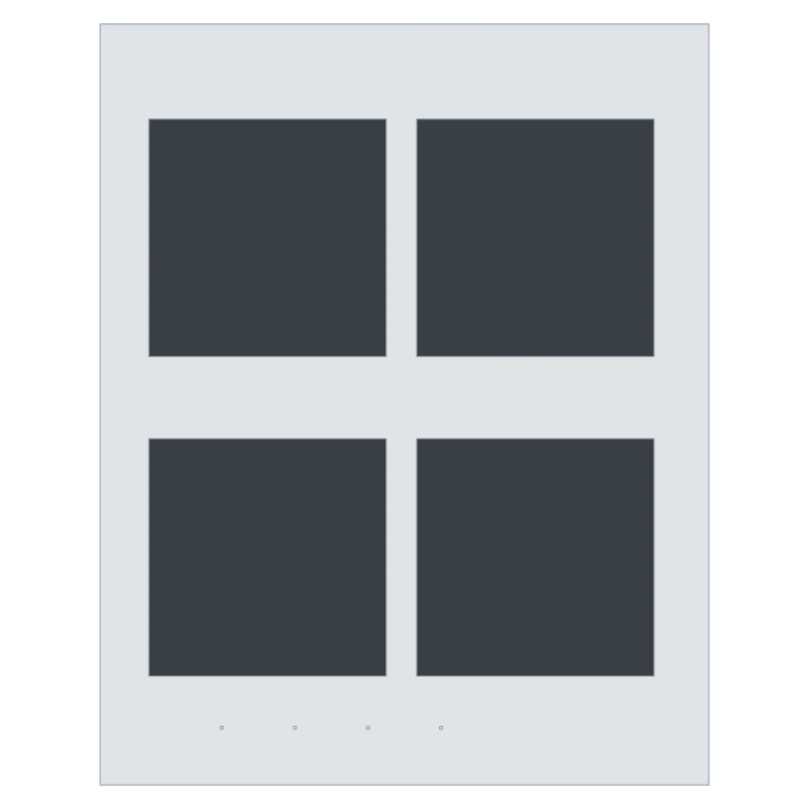 Hot Plate 4-Burner — 2D floor-plan symbol — RoomSketch3D floor plan creator