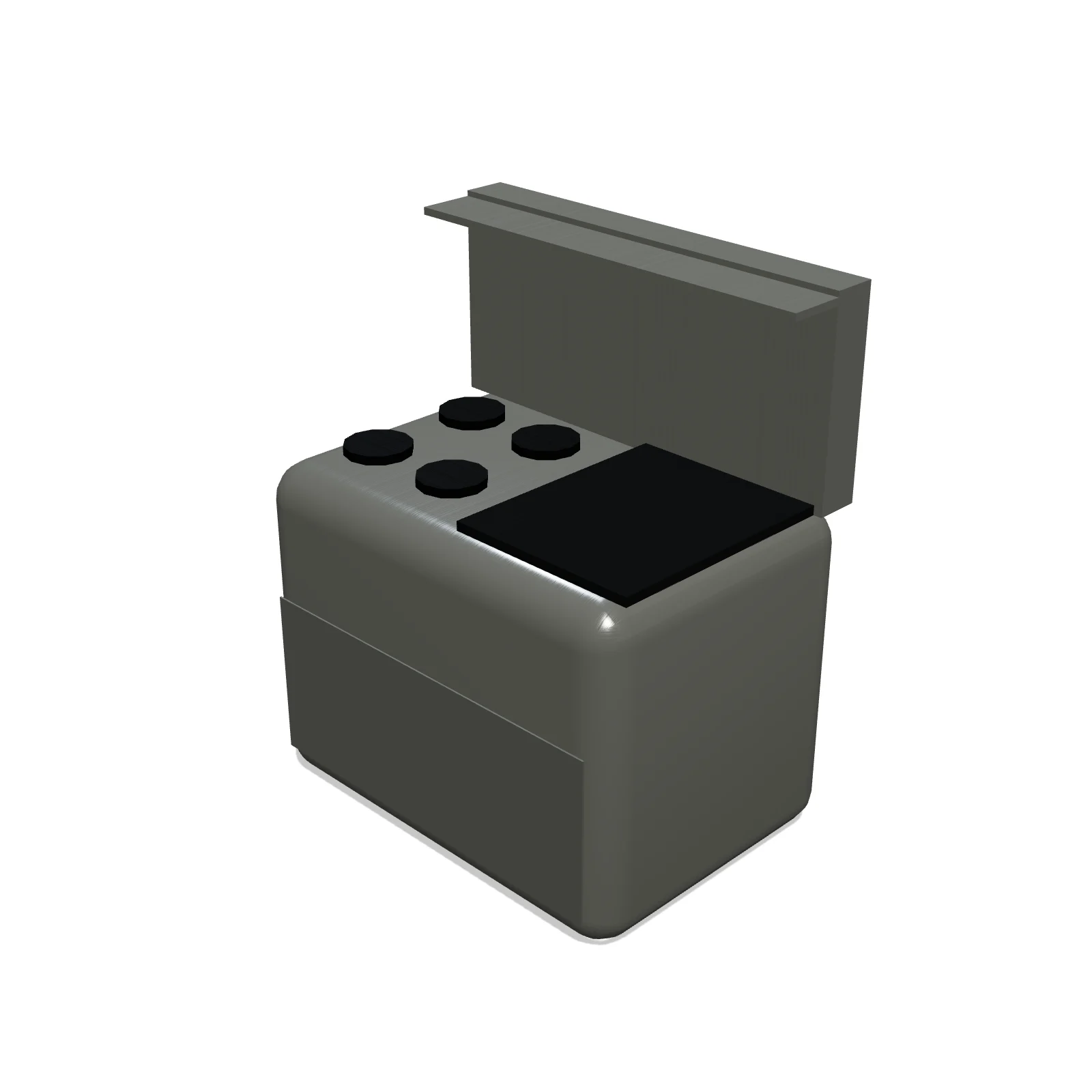 Commercial Range 48" (Burners + Griddle) — 3D preview — RoomSketch3D floor plan creator