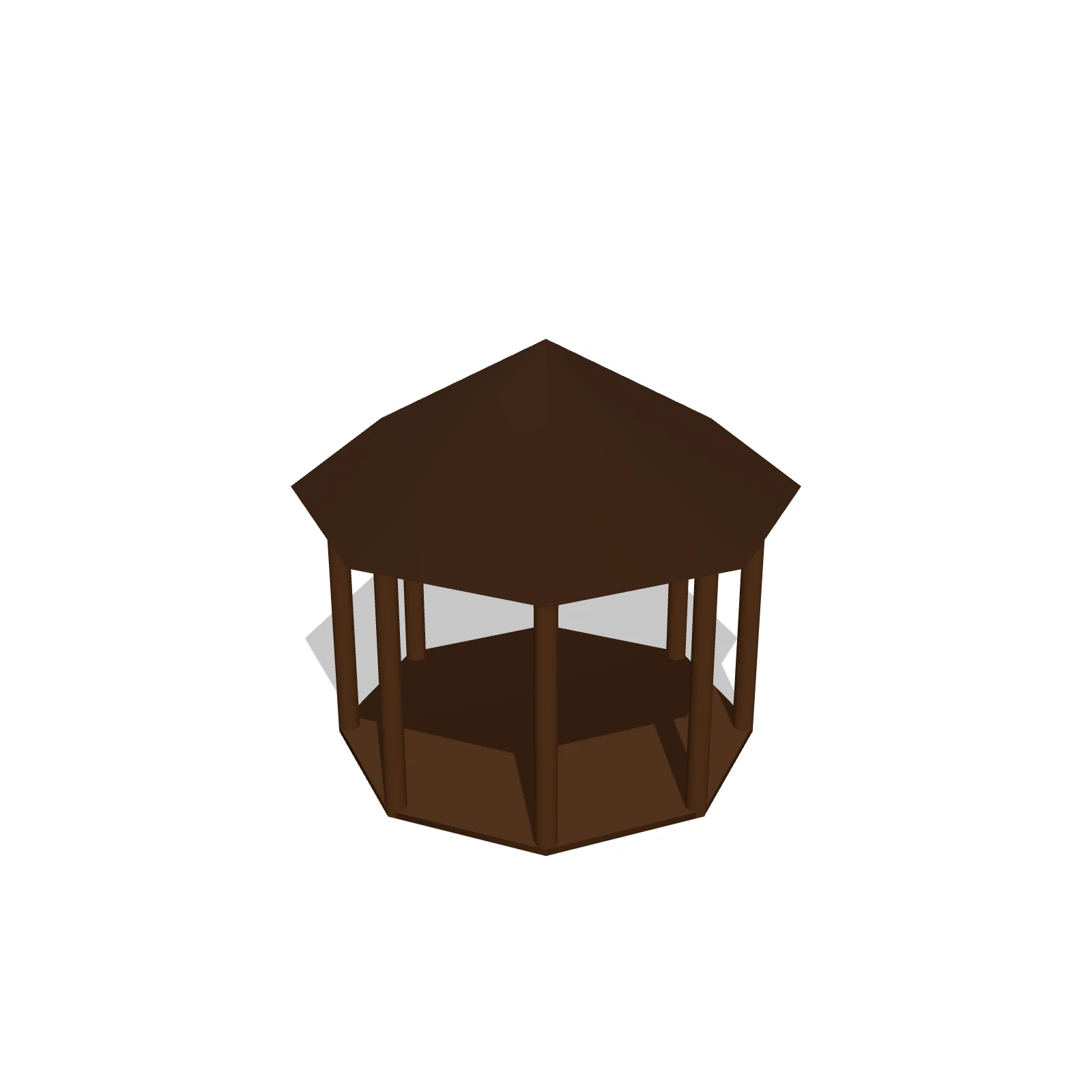 Octagonal Gazebo — 3D model preview