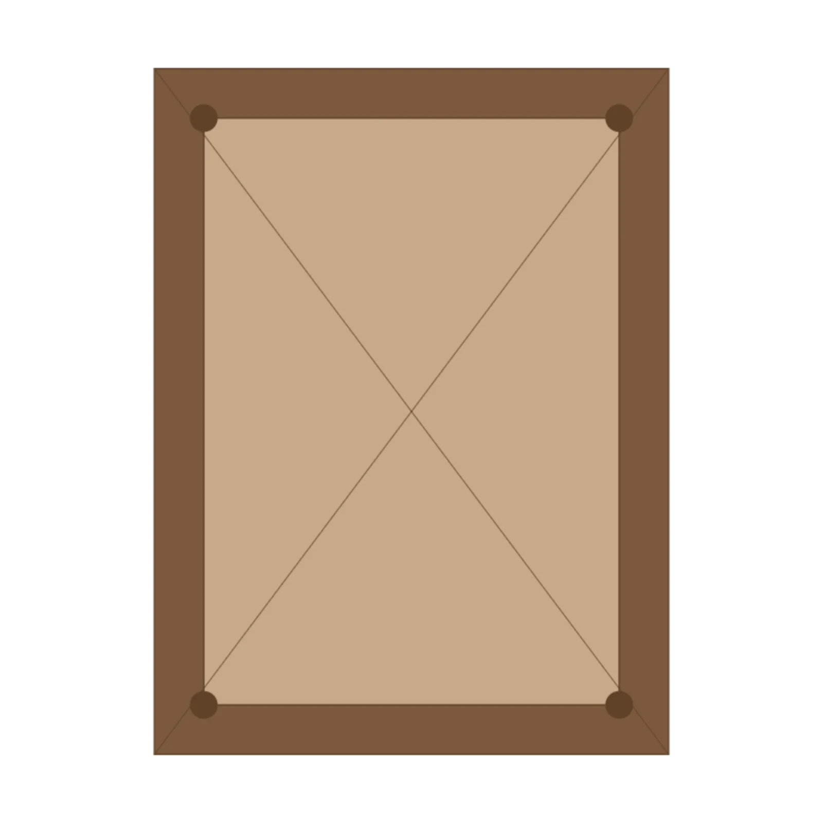 Rectangular Pavilion — 2D floor-plan symbol