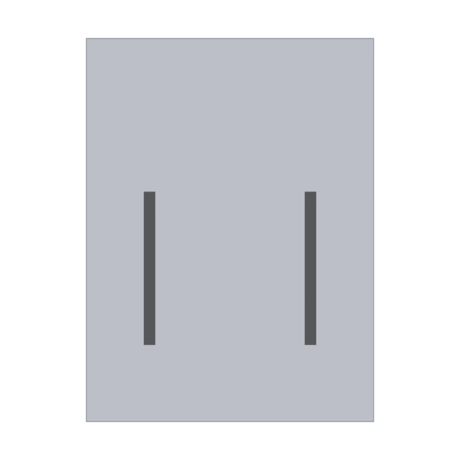 Dip Station / Power Tower — 2D floor-plan symbol