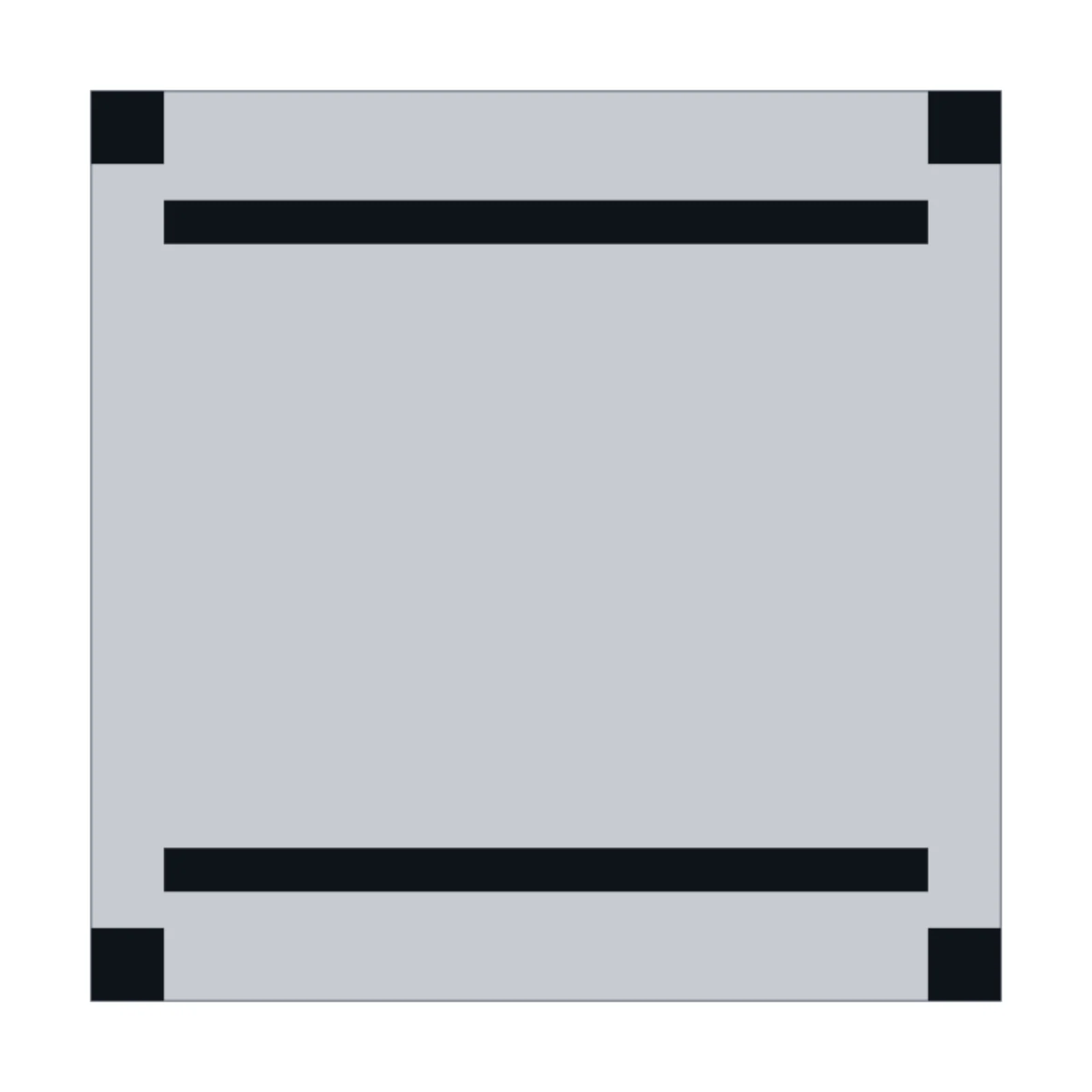 Power Rack (Full Cage) — 2D floor-plan symbol