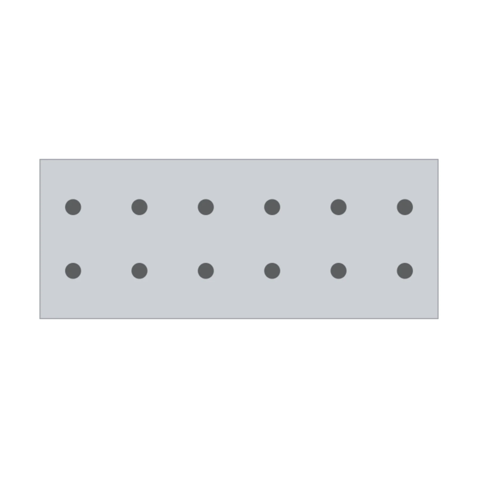 Dumbbell Rack (3-Tier) — 2D floor-plan symbol