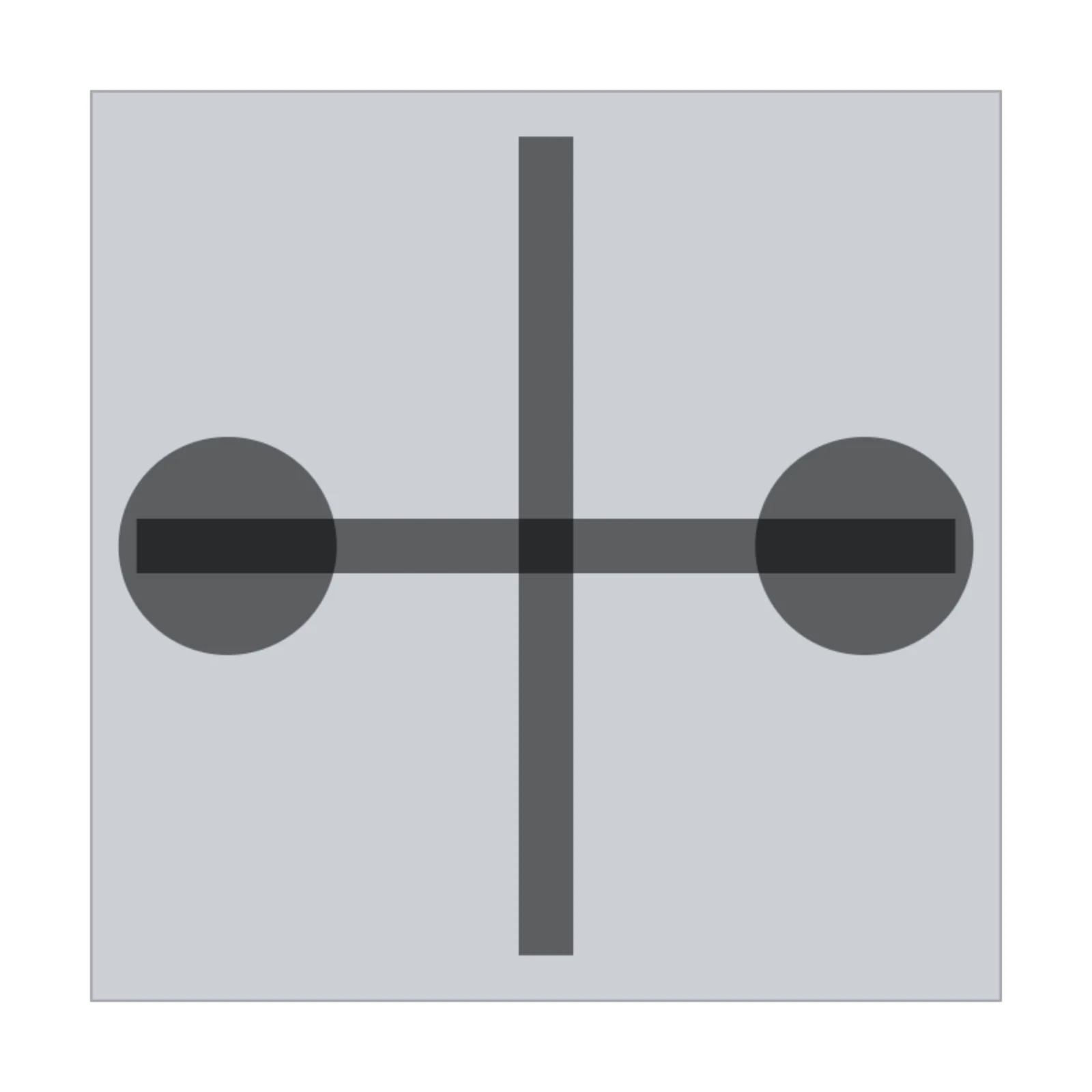 Bumper Plate Tree — 2D floor-plan symbol