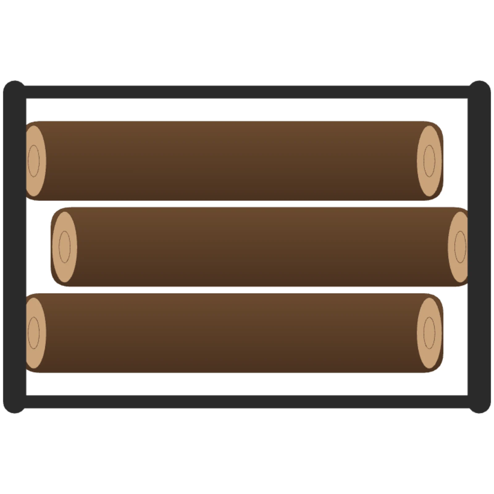 Firewood Log Holder — 2D floor-plan symbol — RoomSketch3D 3D floorplan software