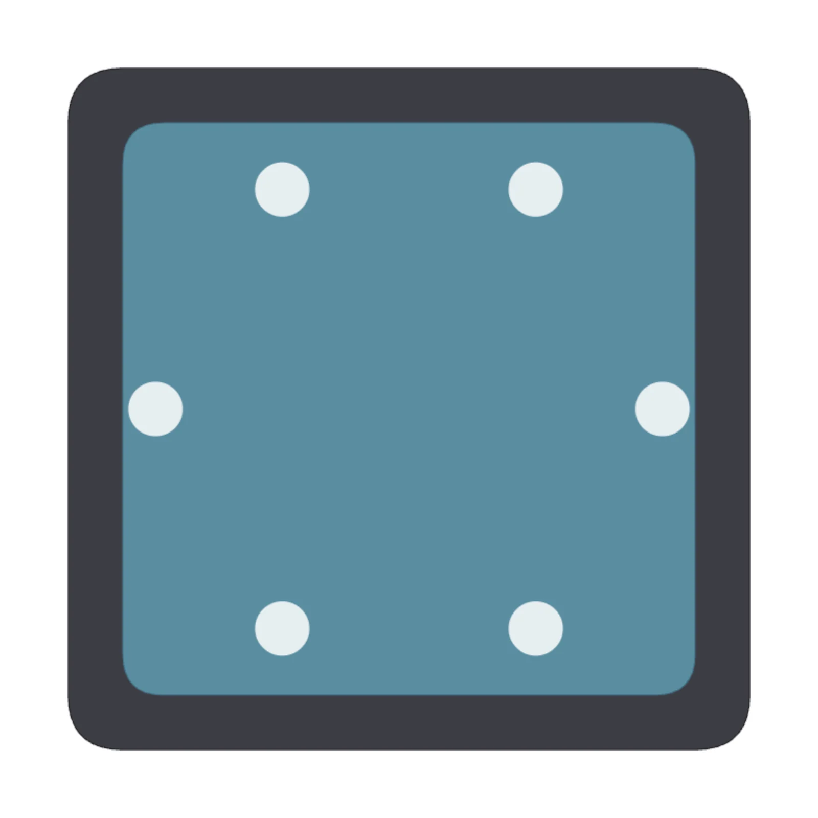 Square Hot Tub — 2D floor-plan symbol