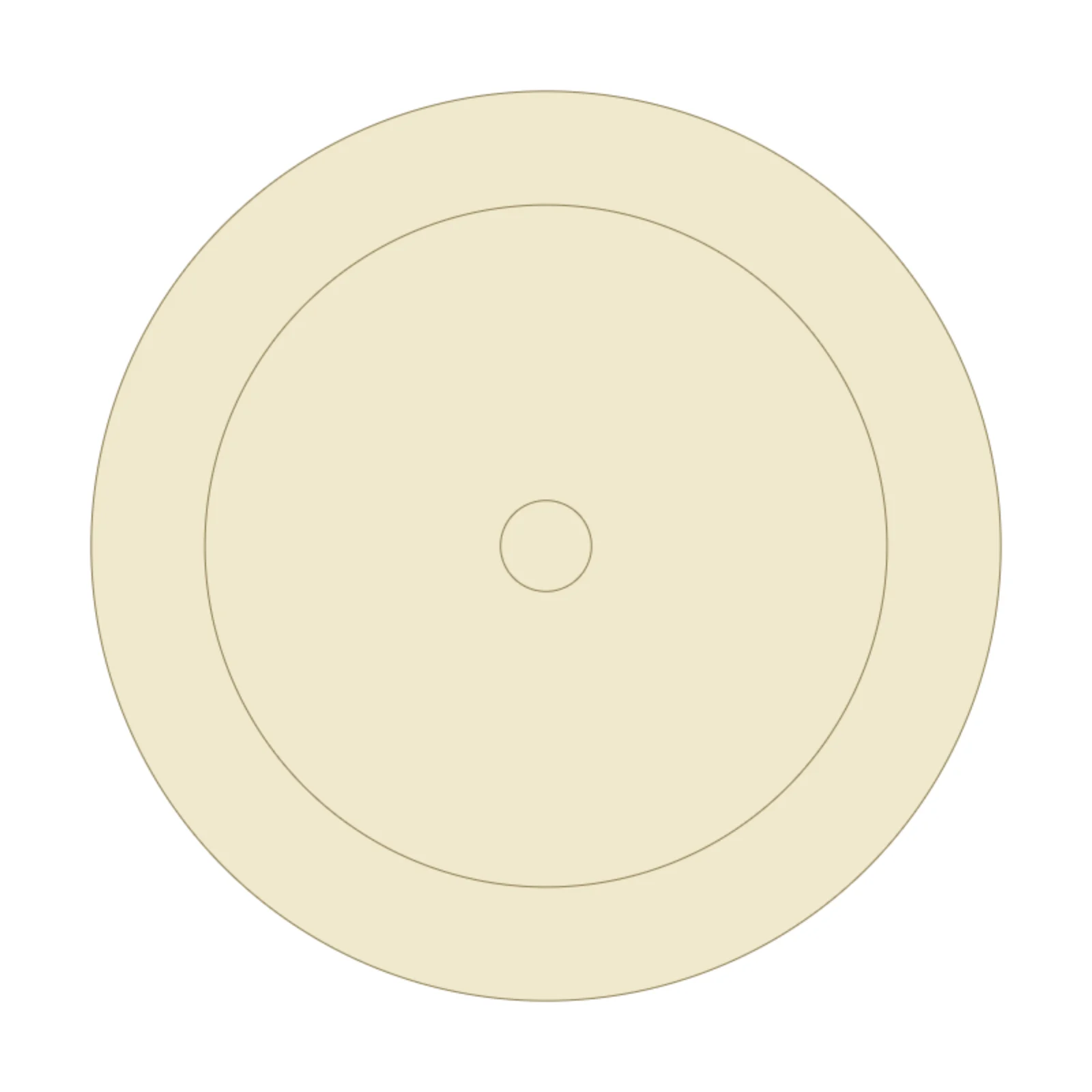 Table Lamp — 2D floor-plan symbol