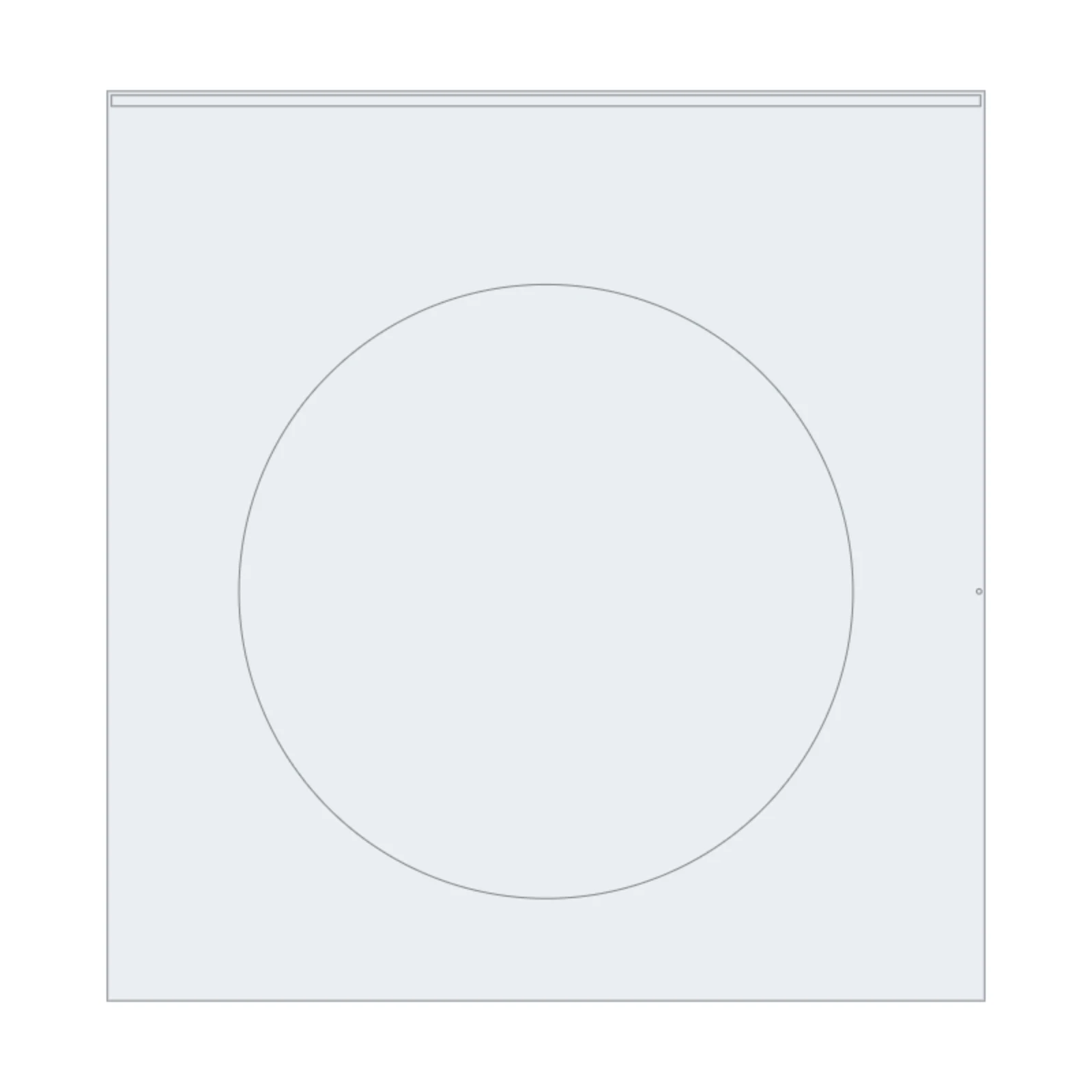 Front-Load Dryer — 2D floor-plan symbol