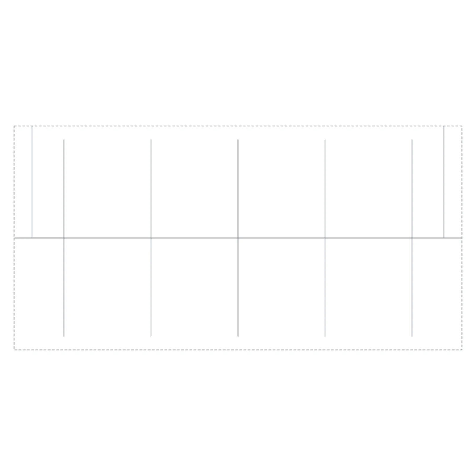 Laundry Hanging Rail 36" — 2D floor-plan symbol — RoomSketch3D floor planner
