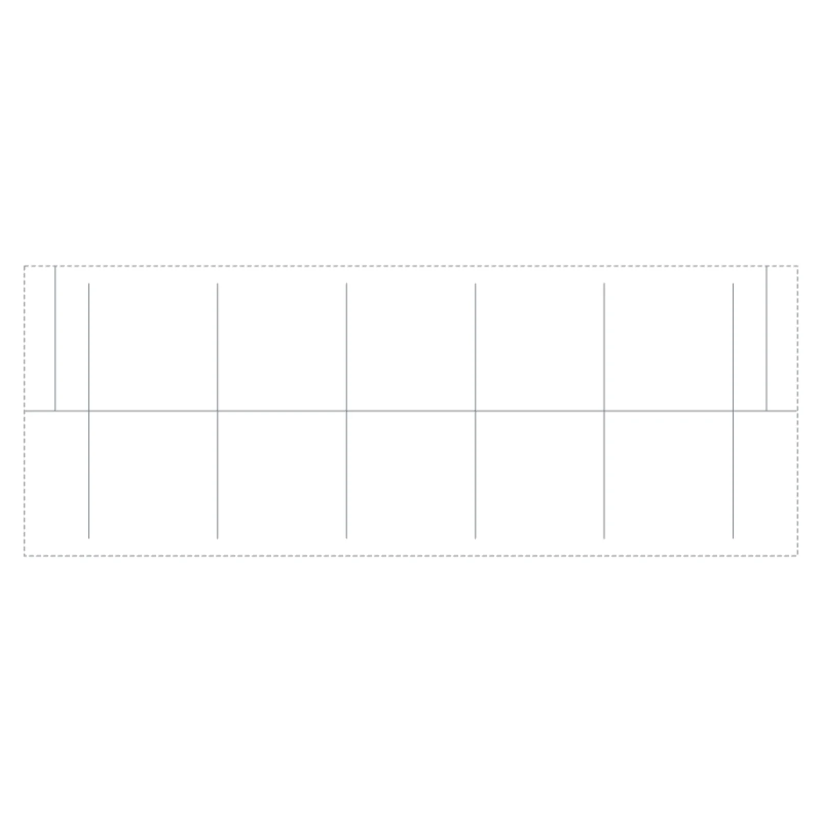 Laundry Hanging Rail 48" — 2D floor-plan symbol — RoomSketch3D 3D floorplan software