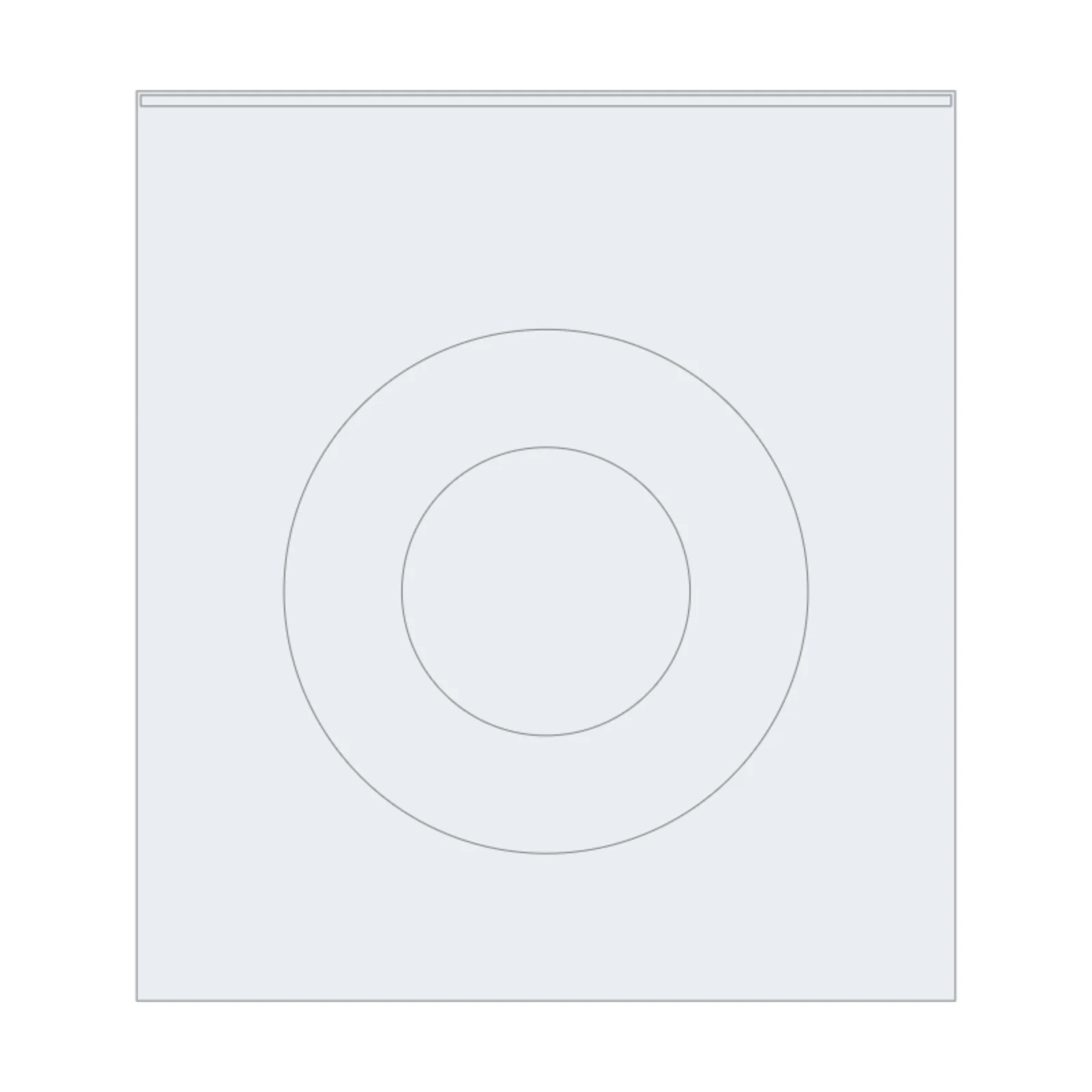 Stackable Washer + Dryer — 2D floor-plan symbol