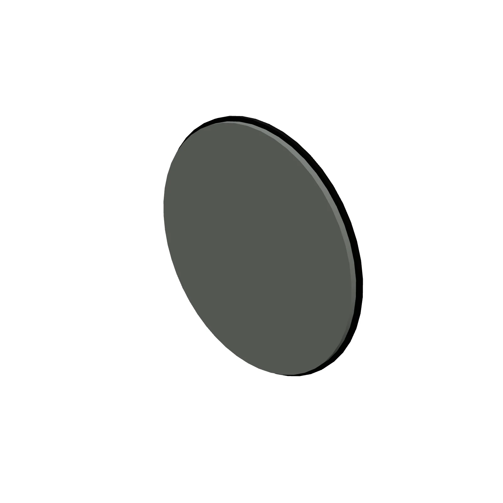 Round Mirror 30" — 3D model preview
