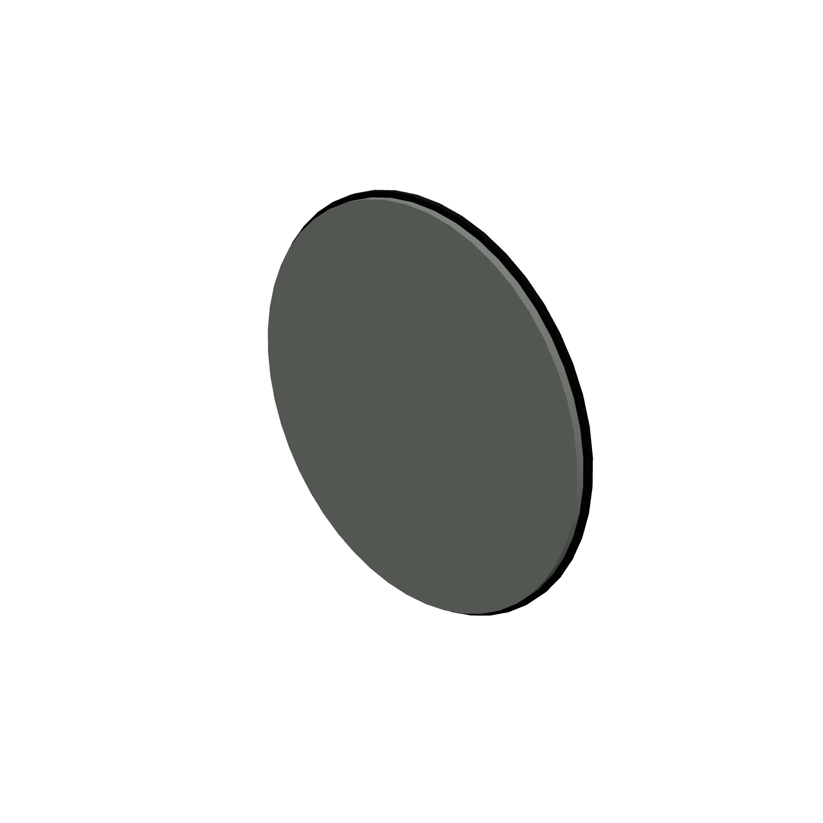 Round Mirror 36" — 3D model preview