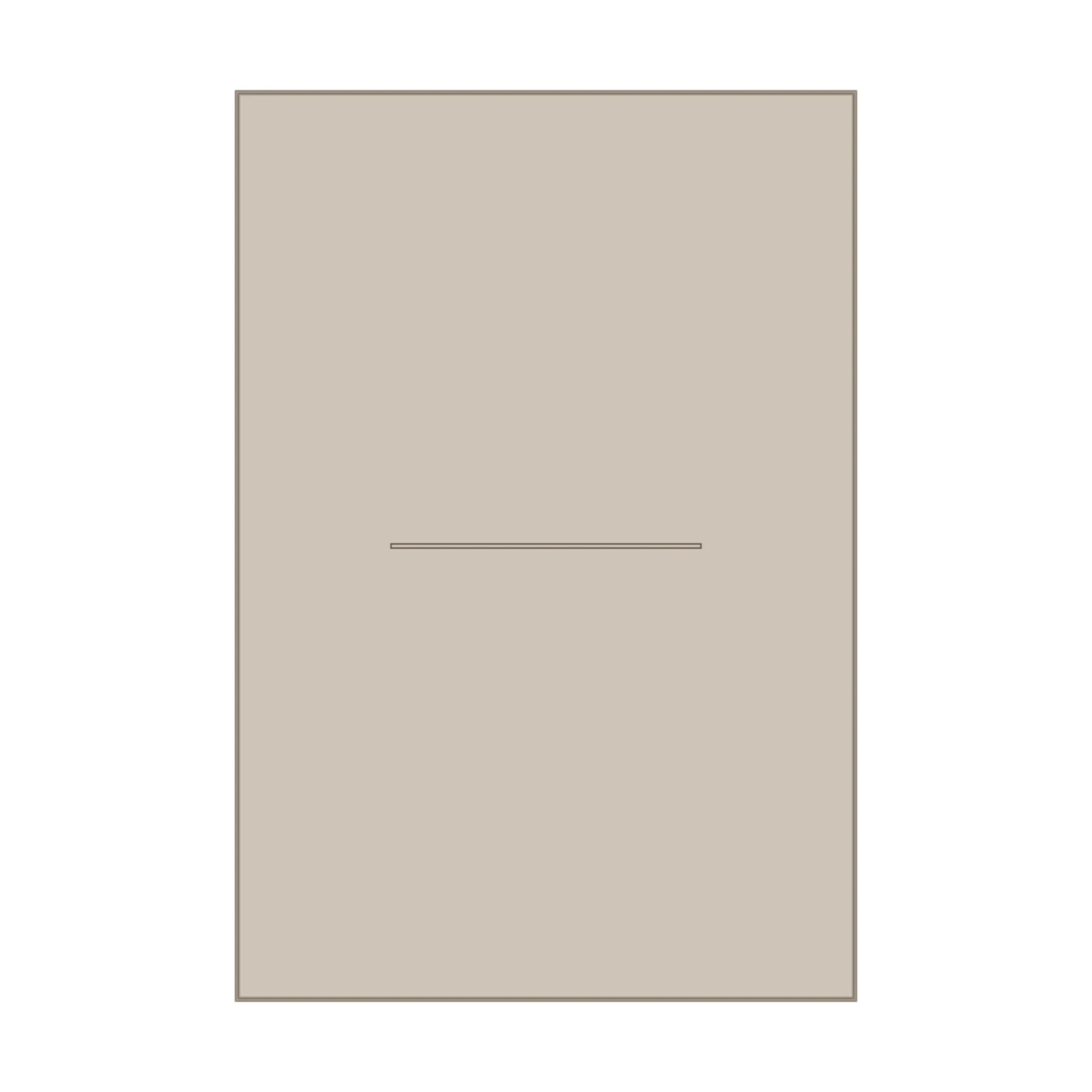 2-Drawer Filing Cabinet — 2D floor-plan symbol