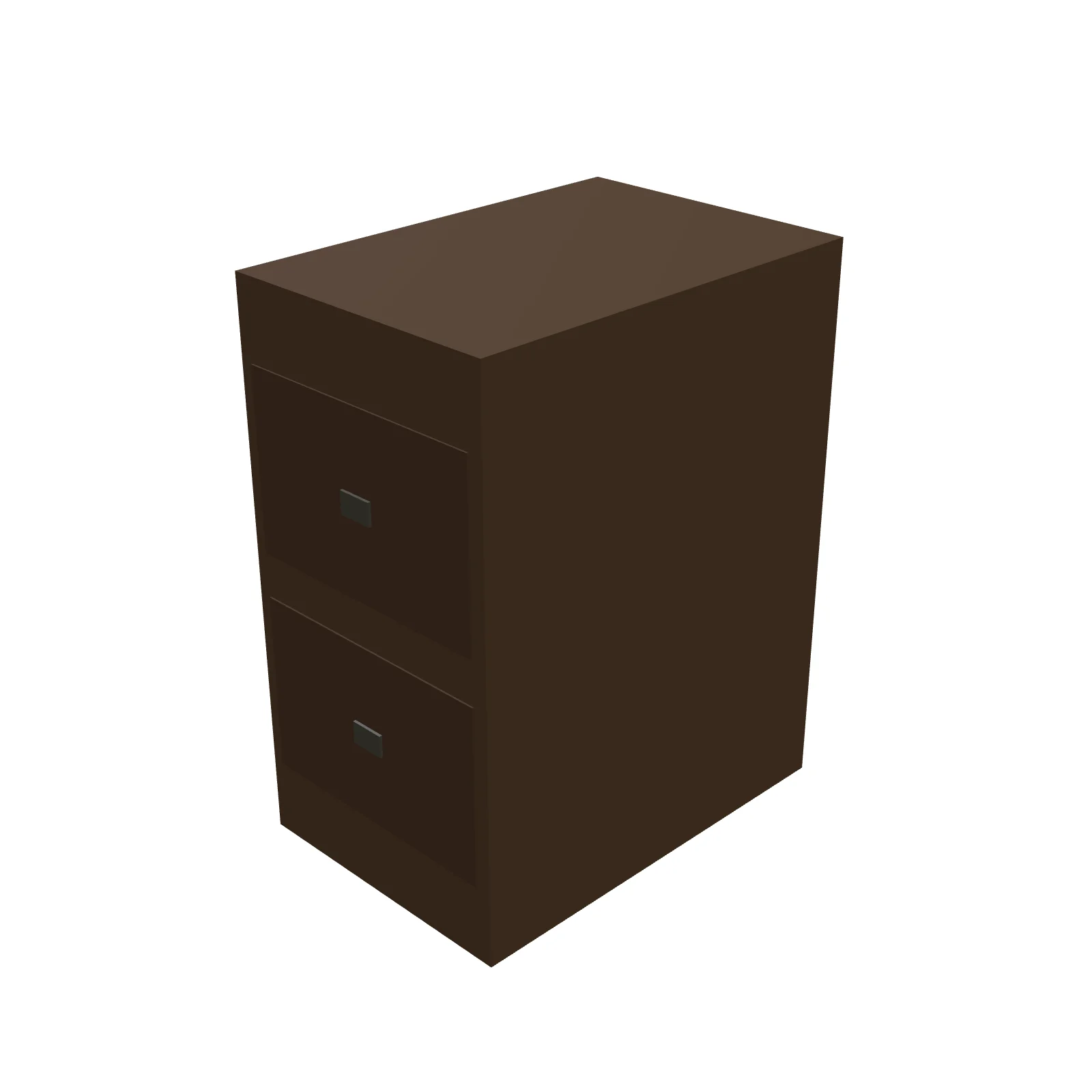 2-Drawer Filing Cabinet — 3D model preview