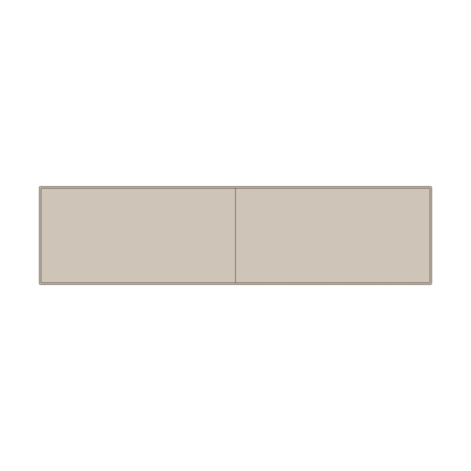 Desk Hutch — 2D floor-plan symbol