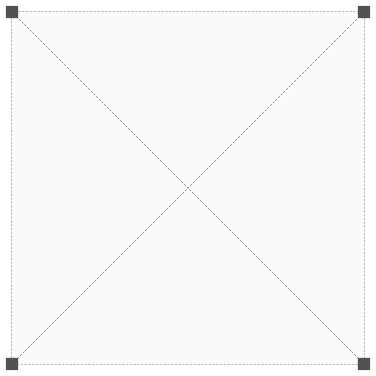 Pop-Up Canopy 10×10 — 2D floor-plan symbol — RoomSketch3D floor plan creator